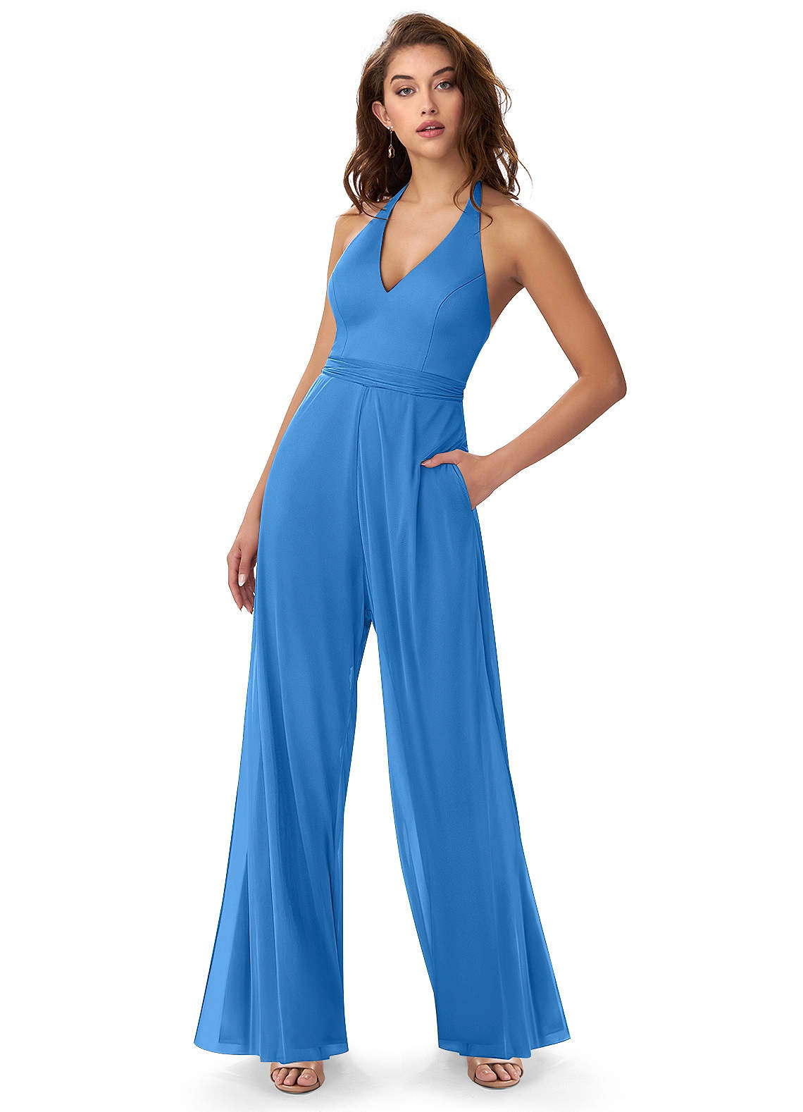 Blue Jay Azazie Dua Jumpsuit Bridesmaid Dresses | Azazie