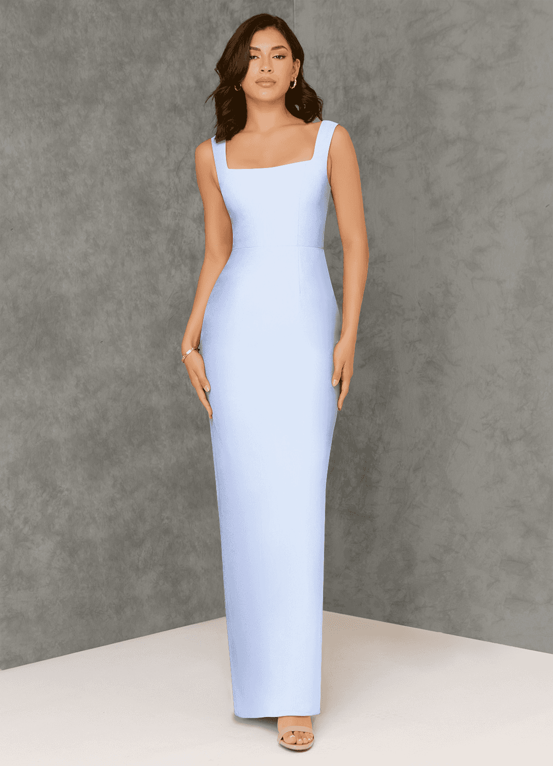 Azazie Flori Ready to Ship Ice Chiffon Bridesmaid Dresses