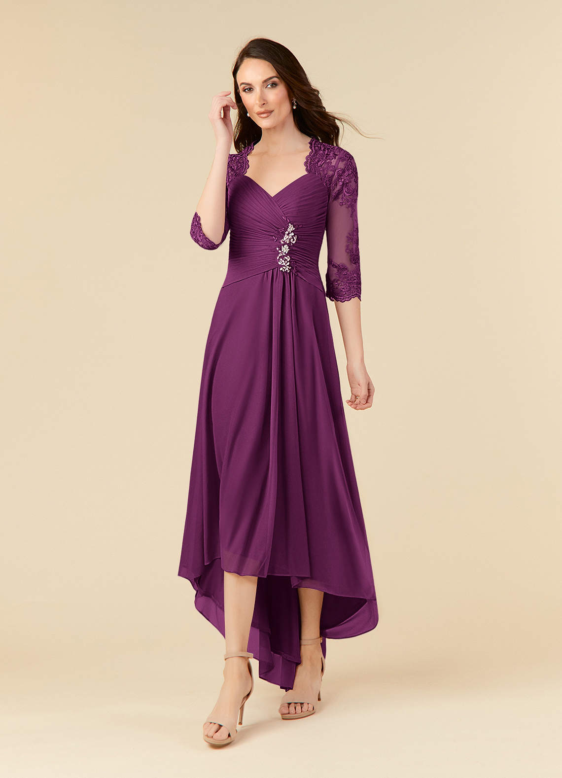 Raspberry mother of the bride dress online