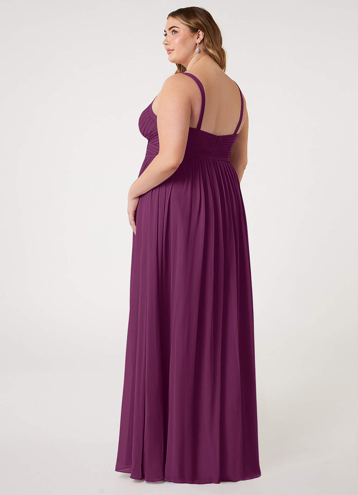 Azazie Chanel Raspberry Chiffon Bridesmaid Dresses | Azazie