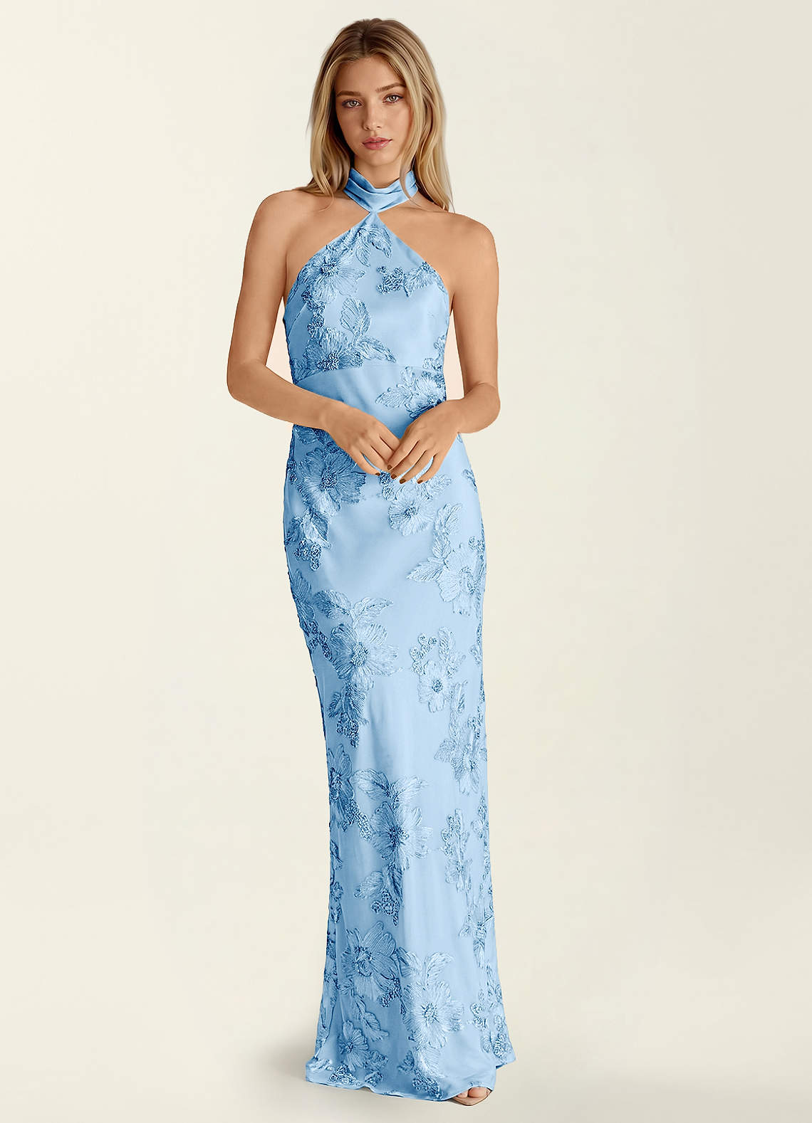 bodycon wedding guest dress EYNMIN Women's Lace Maxi Long Formal Prom Dresses Color:picture color Josephine | High Neck colour:red The figure