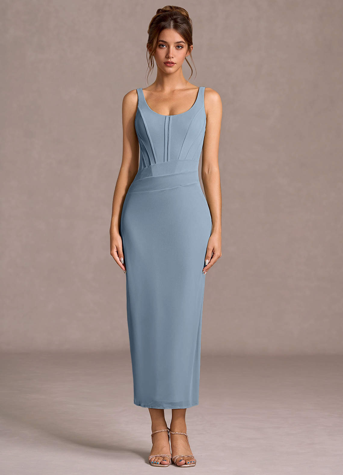 Galiana  Powder Blue Maxi Dress image1