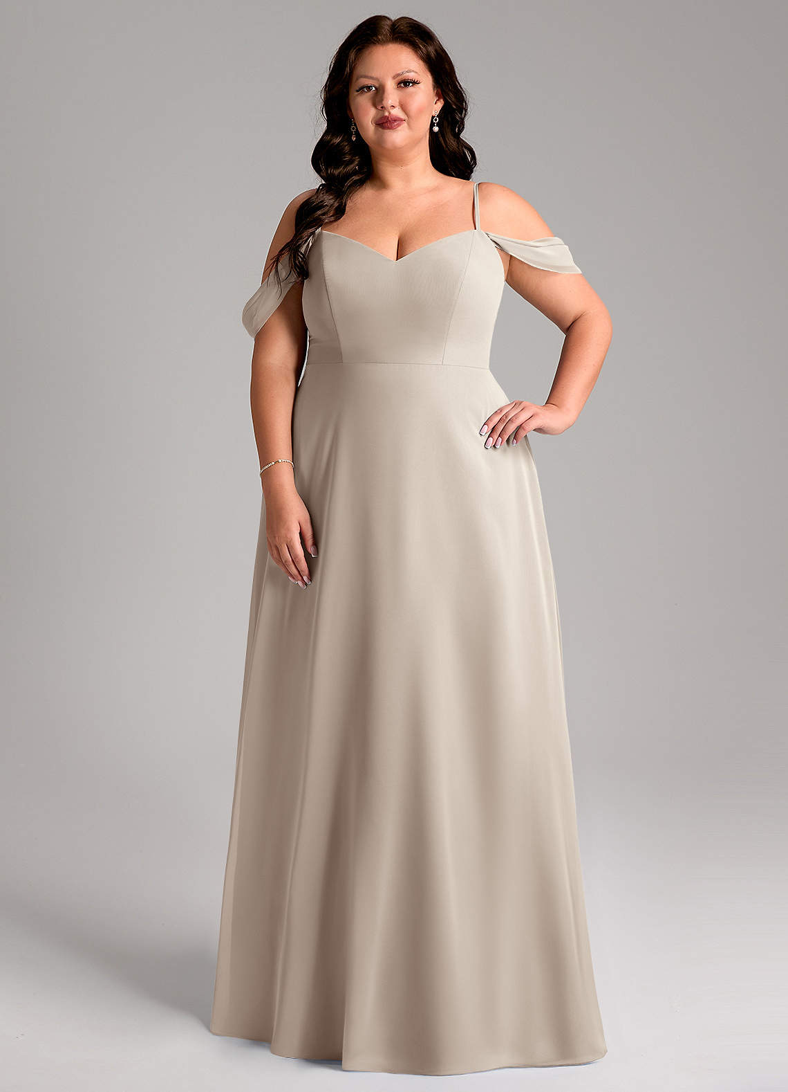 Azazie Marley Frost Chiffon Bridesmaid Dresses | Azazie