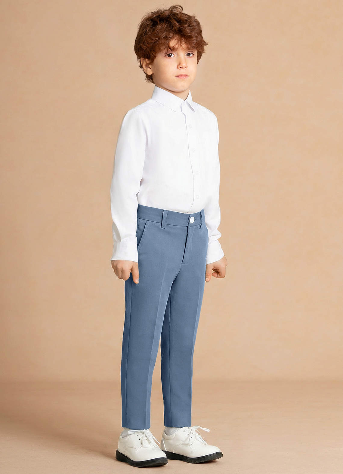 front Finn 더스티 블루 남자아이 바지