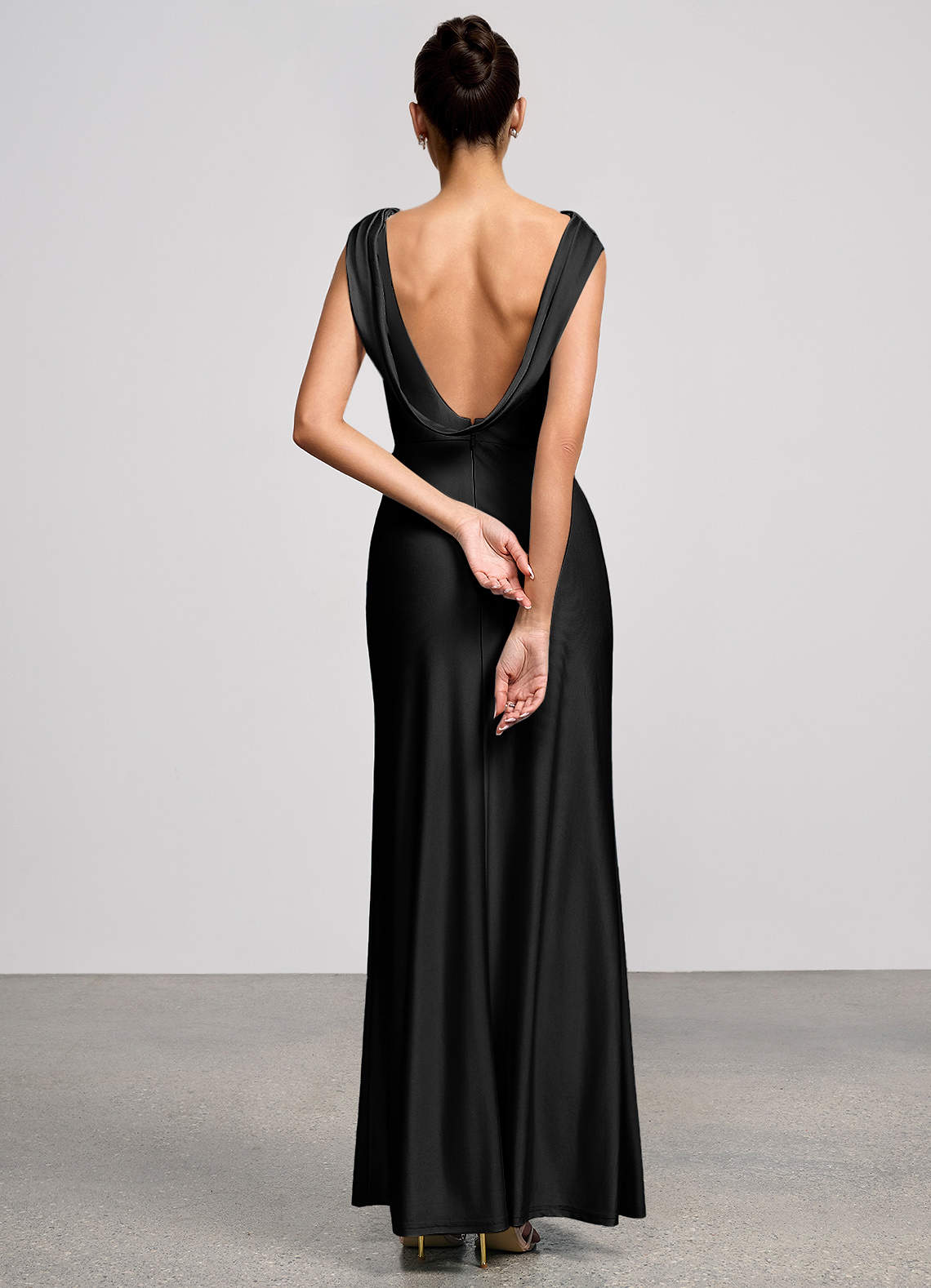 Althea Black Maxi Dress image1