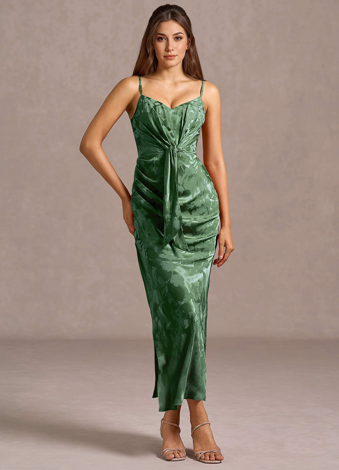 Maxi jurk Automne Jager Groen image1