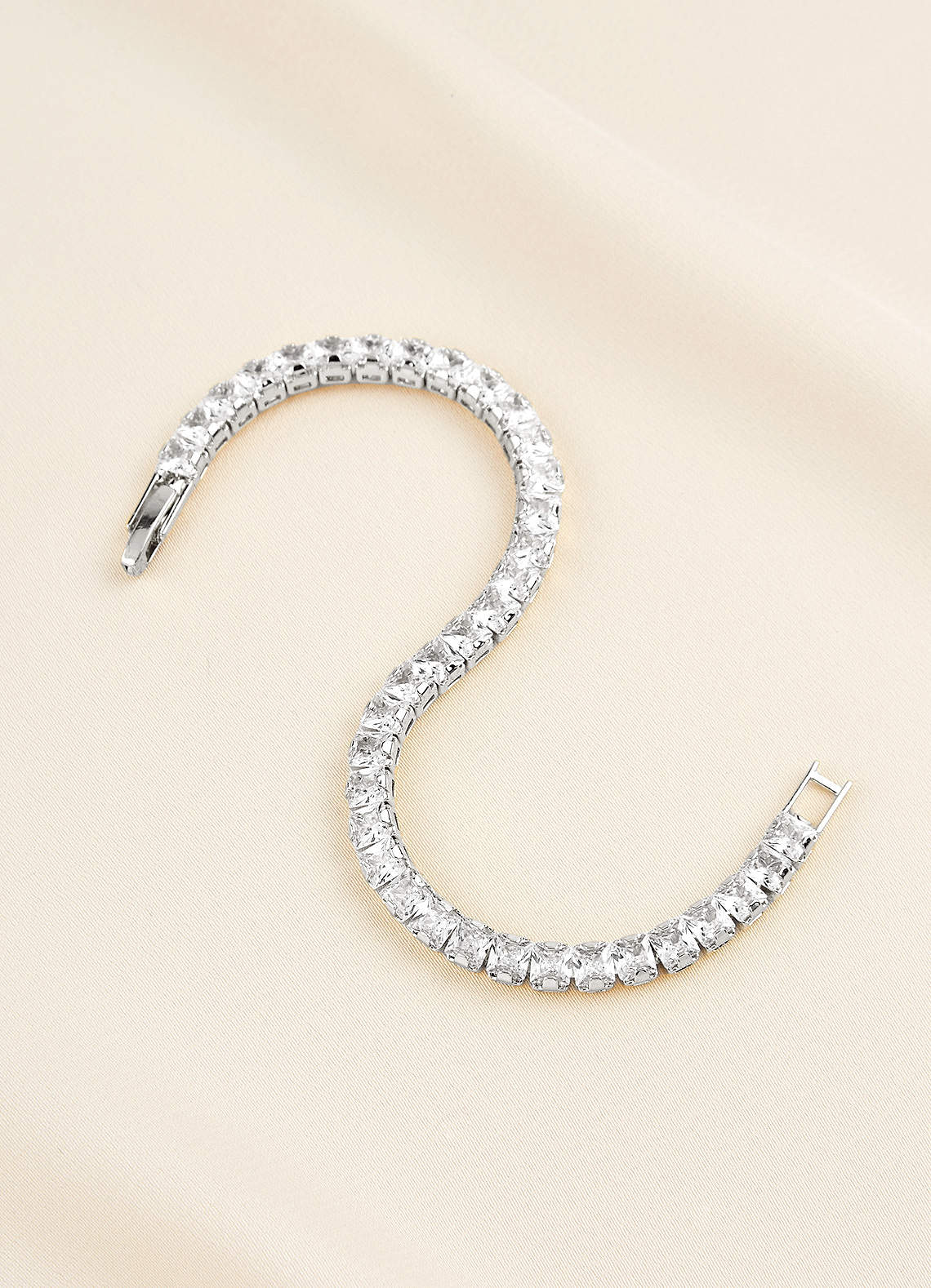 front Crystal Chunky Tennis Bracelet