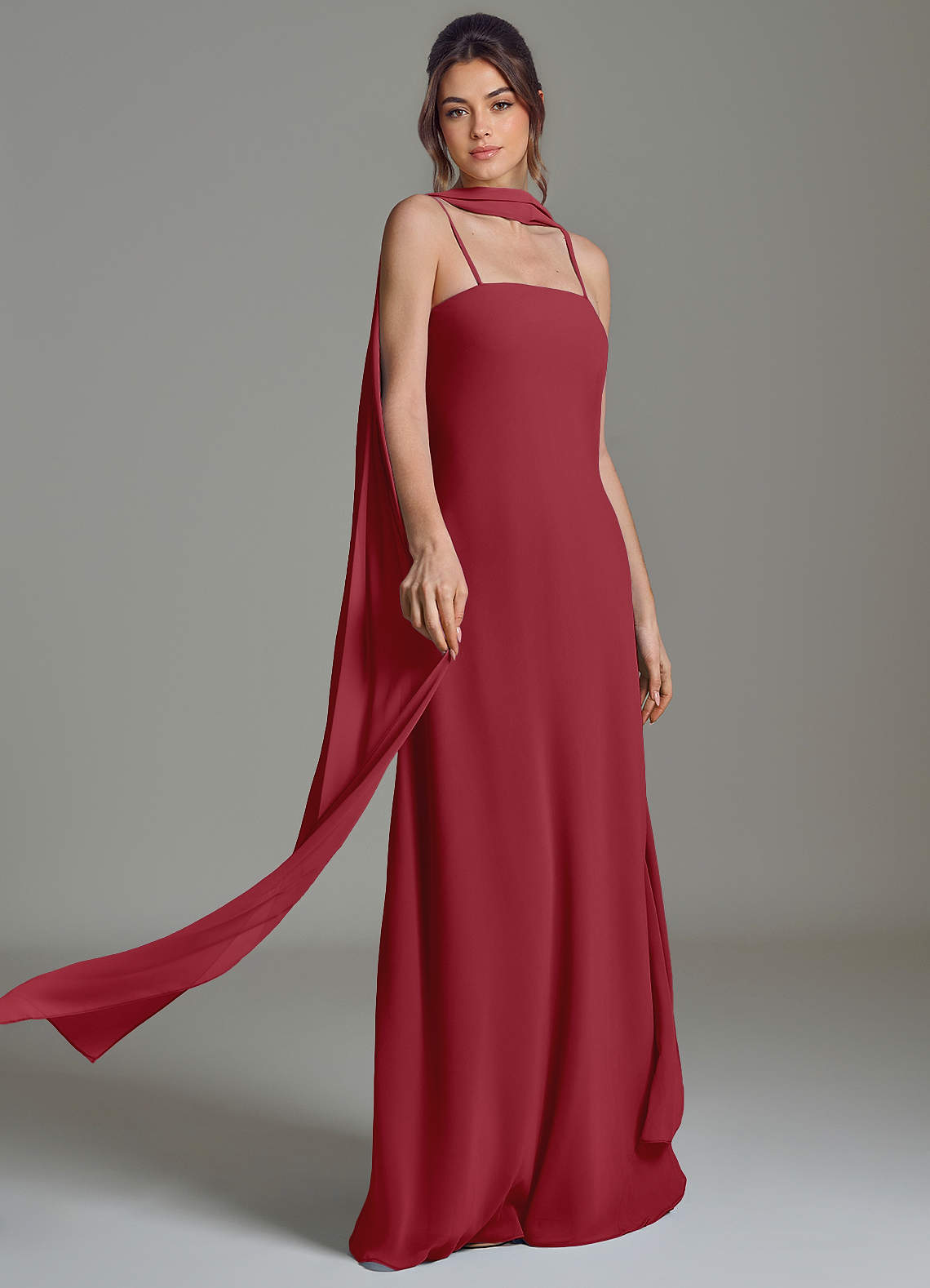 pomegranate bridesmaid dresses Azazie Ilana Bemine TTQV Summer Print Dress Waist Size:36″ romantic finish.