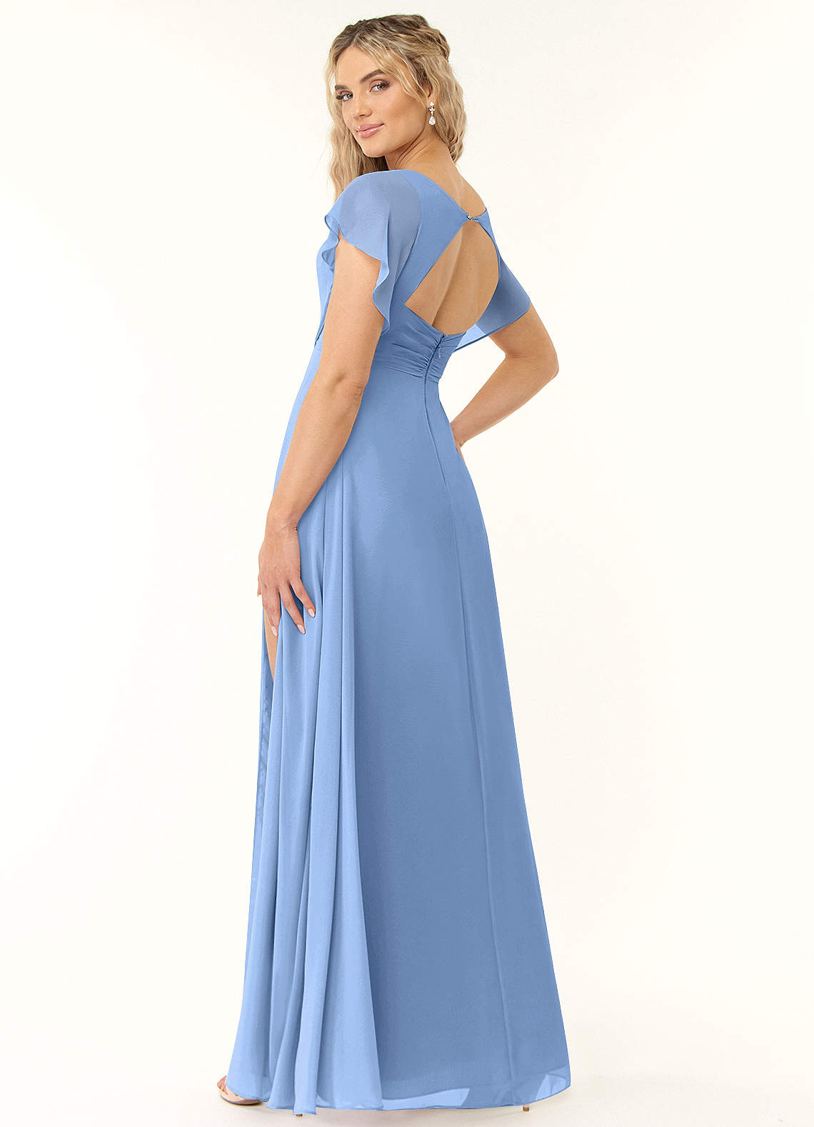 Steel Blue Azazie Rylee Bridesmaid Dresses | Azazie