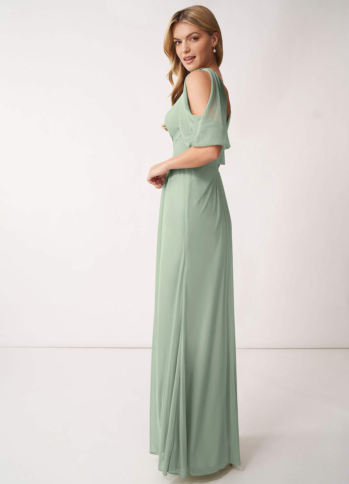 Dusty Sage Azazie Noelia Bridesmaid Dresses | Azazie