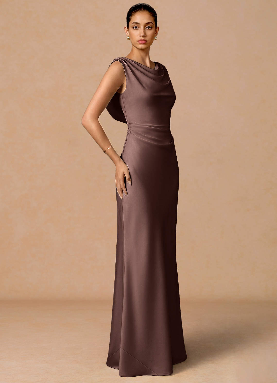 Evarine Truffle Maxi Dress | Azazie