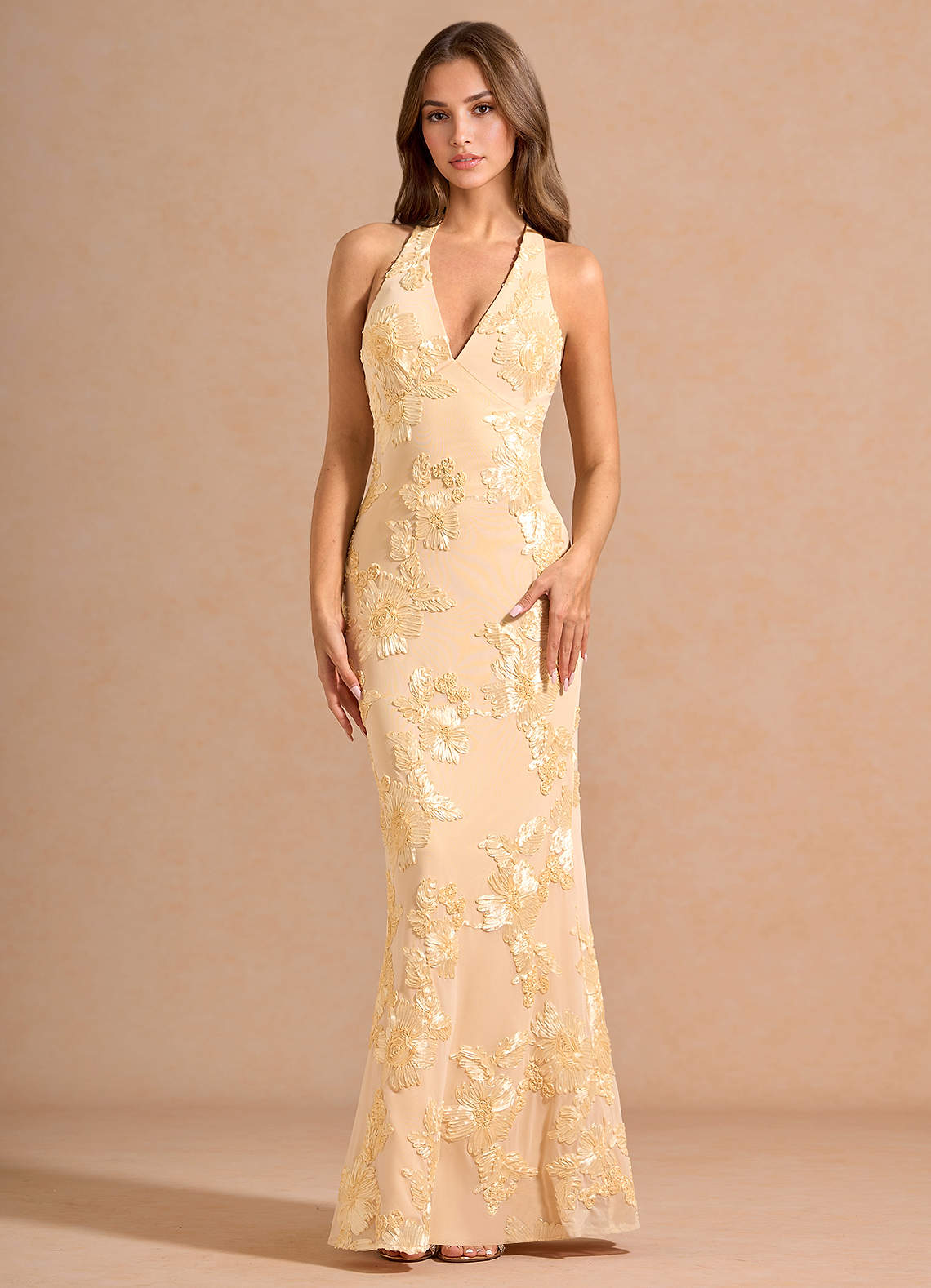 Dulcie Lemon Sorbet Maxi Dress | Azazie