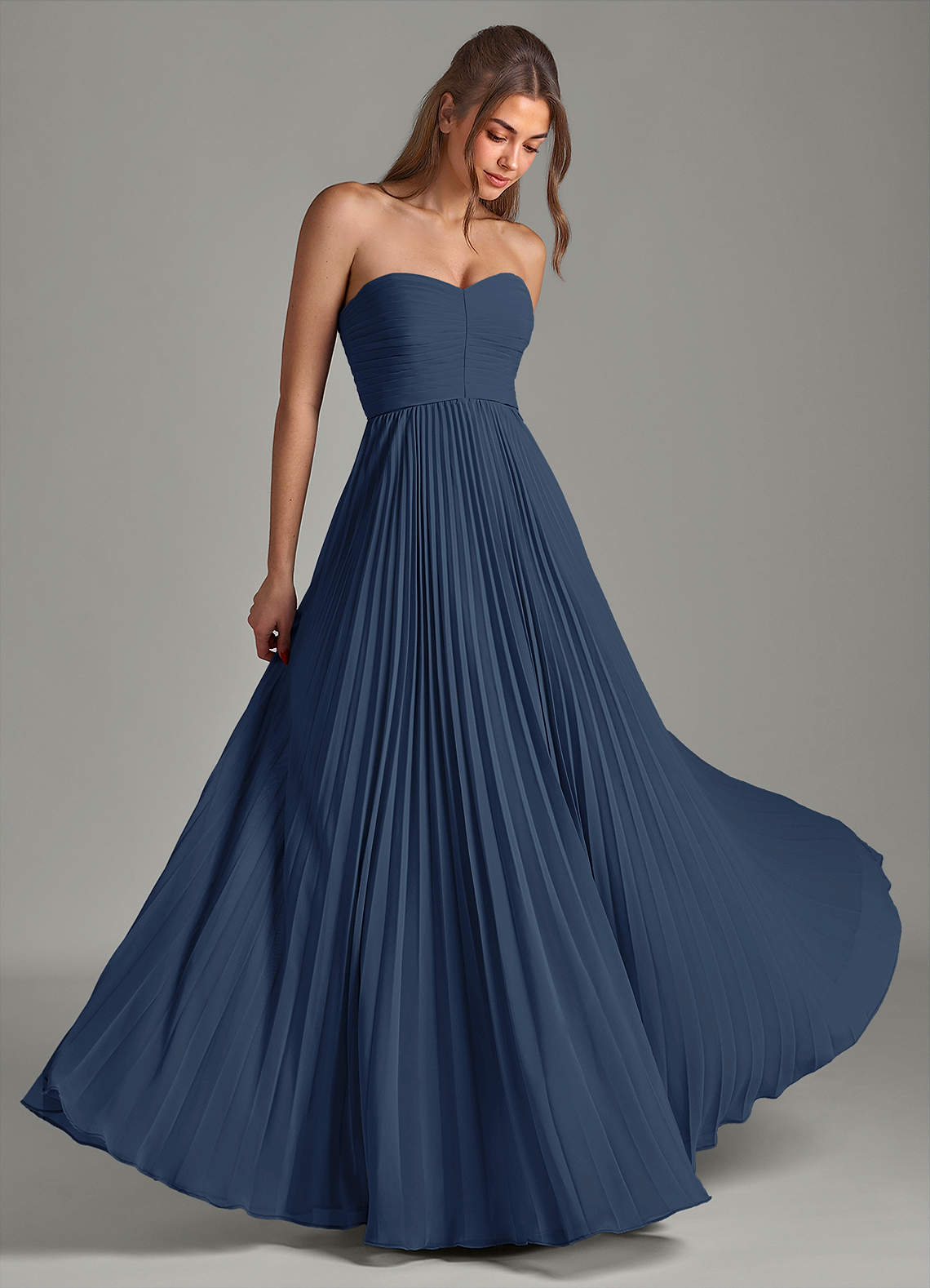 sachin and babi light blue dress Butter Yellow Strapless Maxi Chiffon Dress  Haute Couture 2026, A butter  yellow strapless maxi chiffon dress is one of the elegant fashion trends  expected in 2026 haute couture. The soft pastel