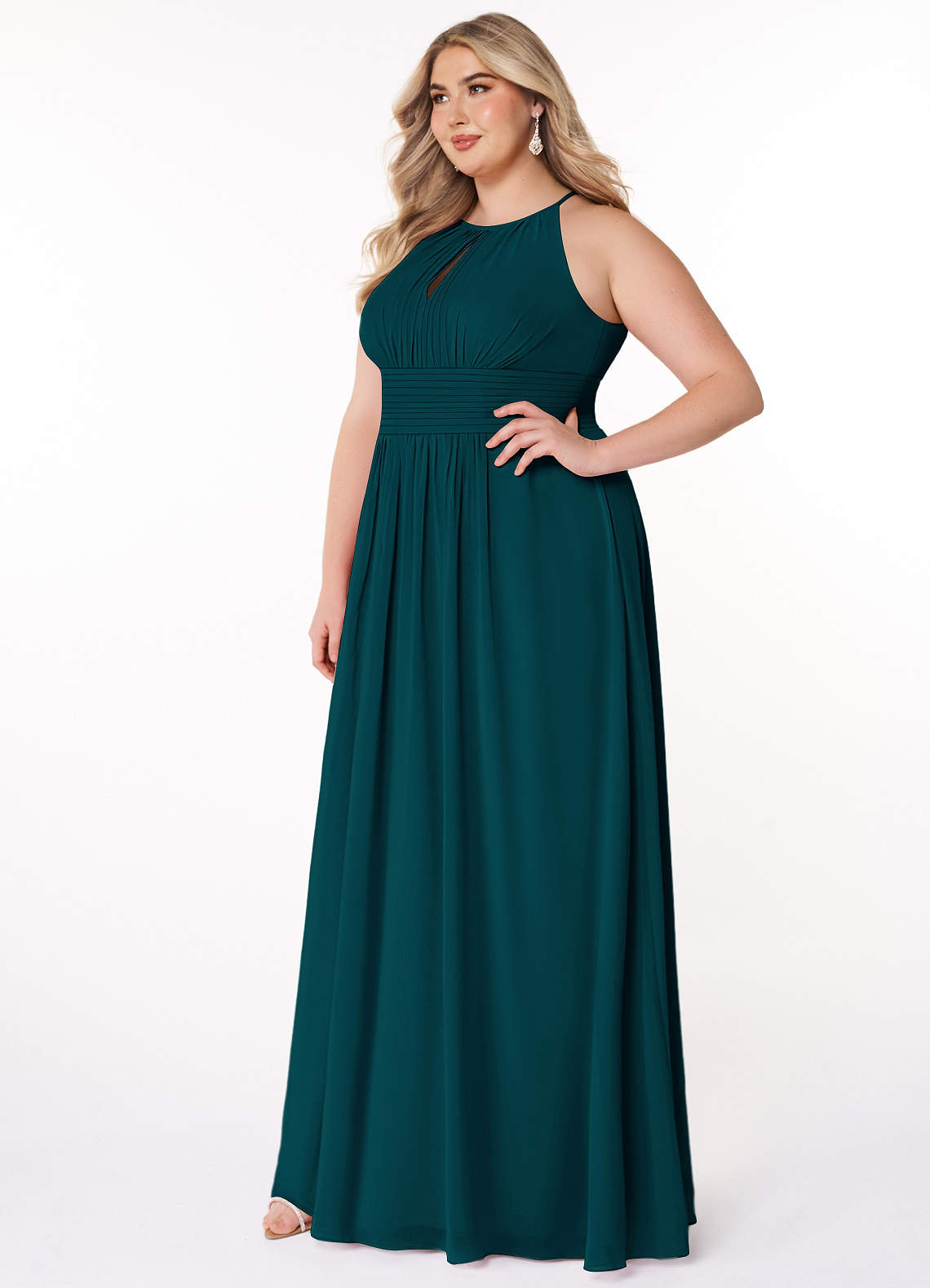 Pine Azazie Bonnie Bridesmaid Dresses | Azazie