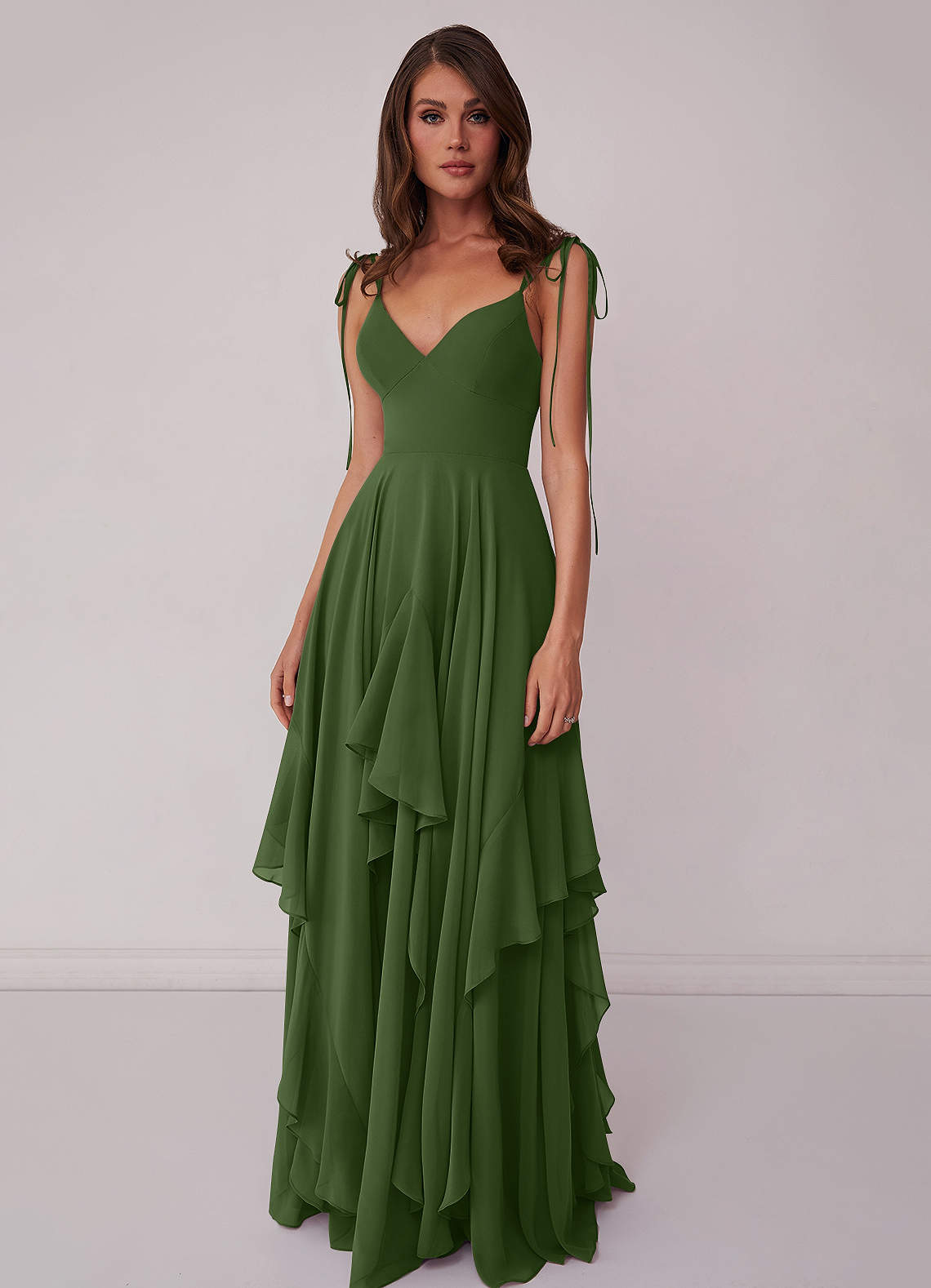 Barbie™ AZAZIE 1004 Olive Bridesmaid Dresses | Azazie