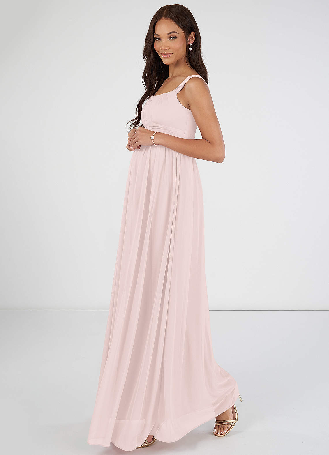 Azazie Melanie Rose Petal Maternity Bridesmaid Dresses | Azazie UK