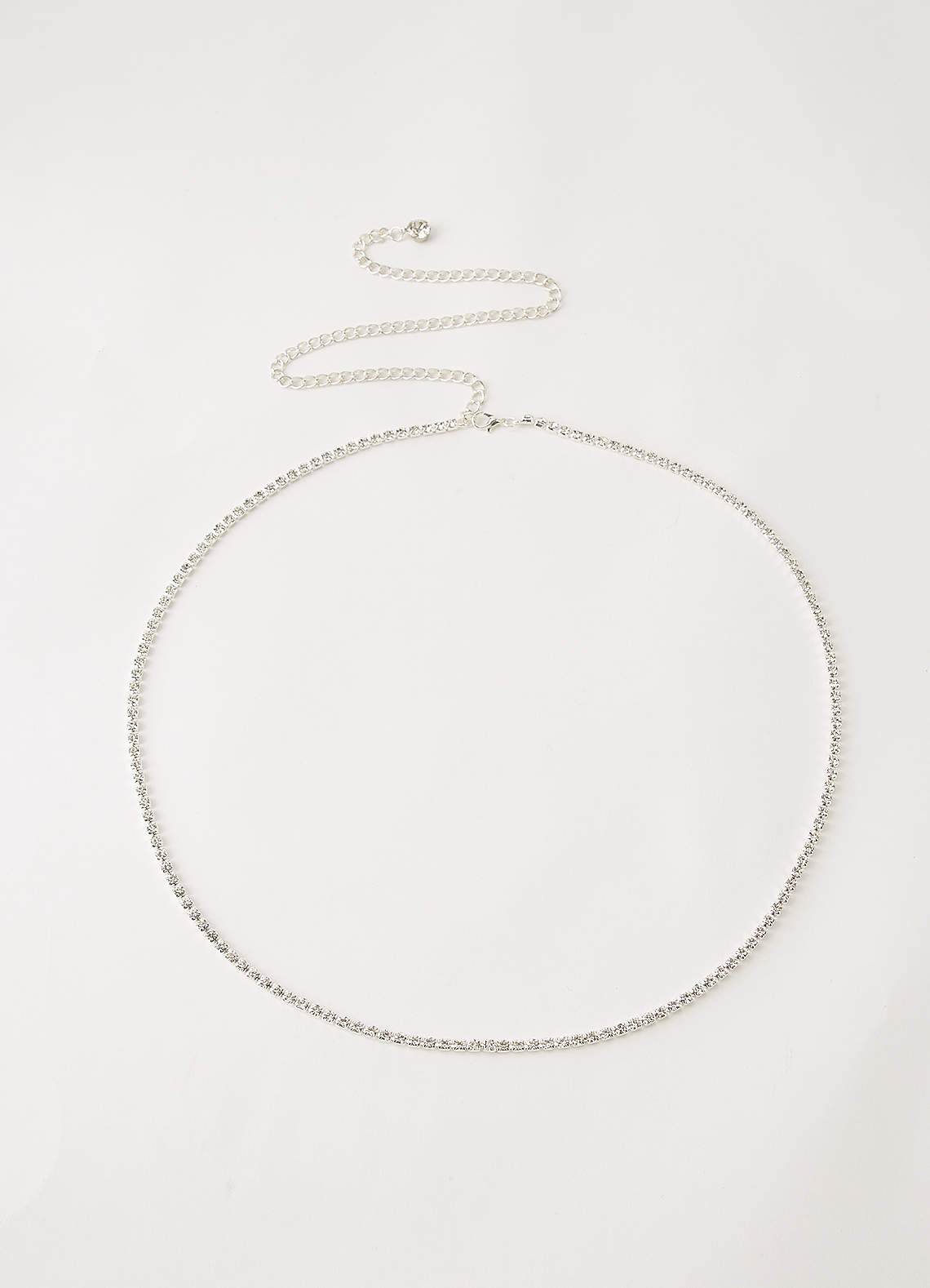 front Rhinestone Strand Belt