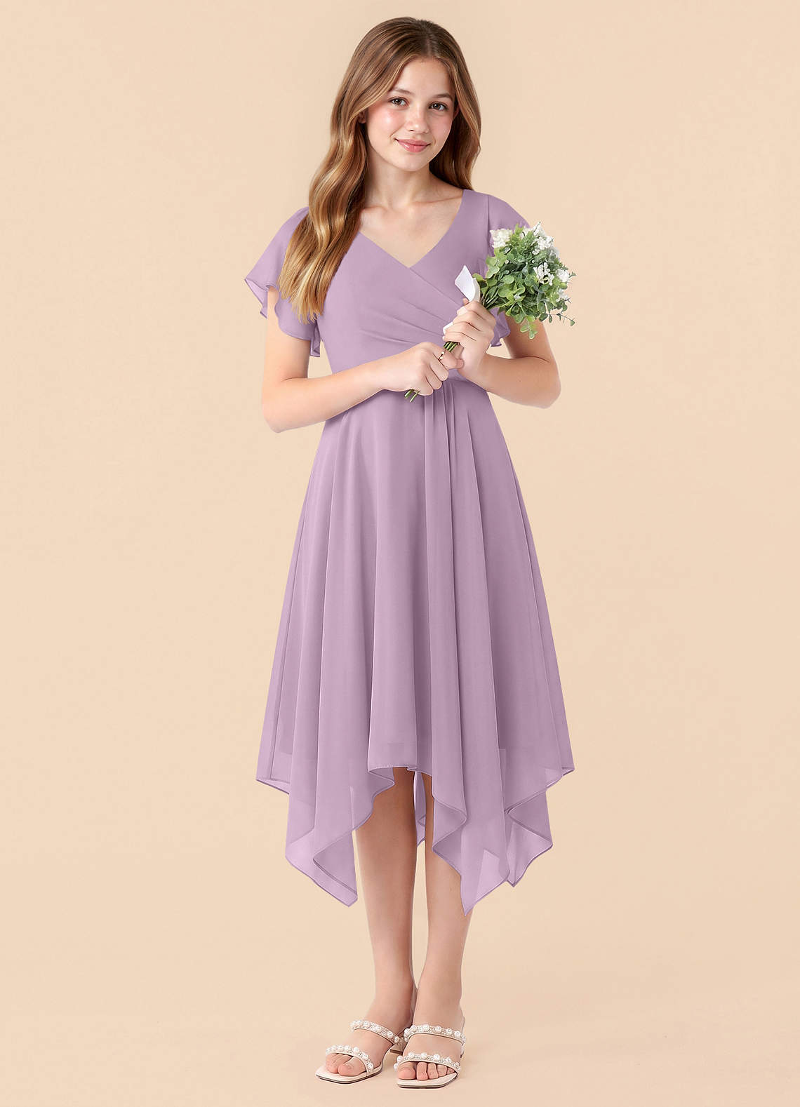 wisteria junior bridesmaid dresses Azazie Zeya Junior