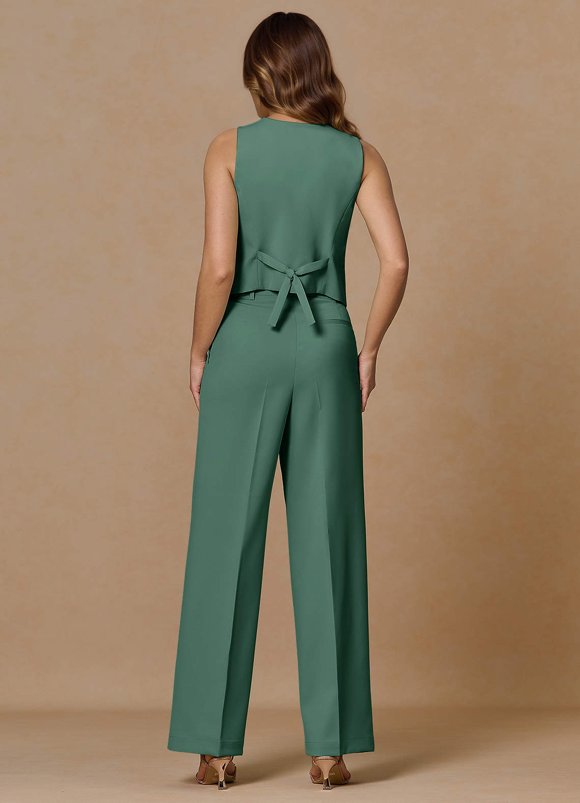 front Rowan Eukalyptus Raffineret vævet 2-delt dragt med høj ydeevne