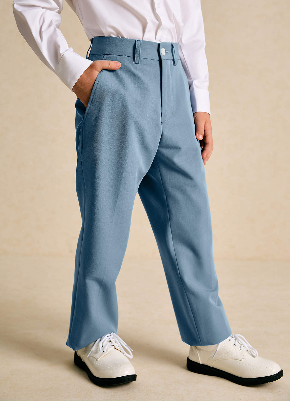 front Oliver Boys Light Blue 3-Piece Suit