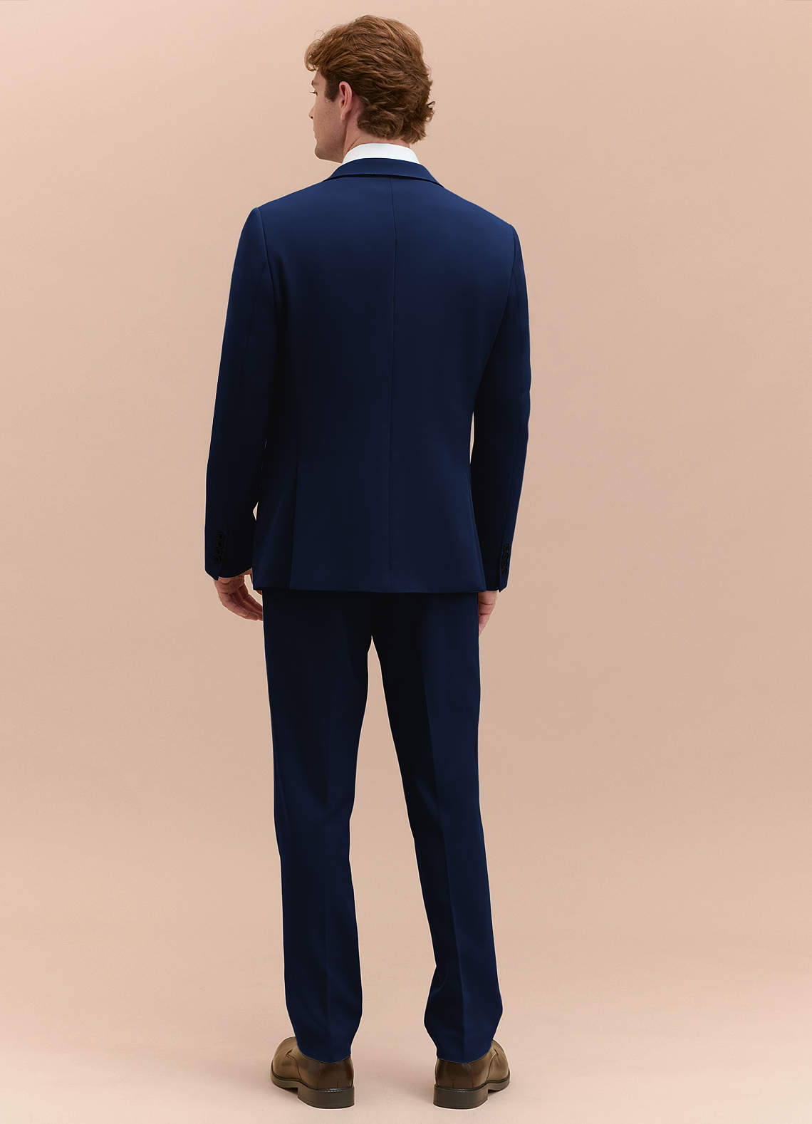 front James Blue Structured Stretch 3-piece suit