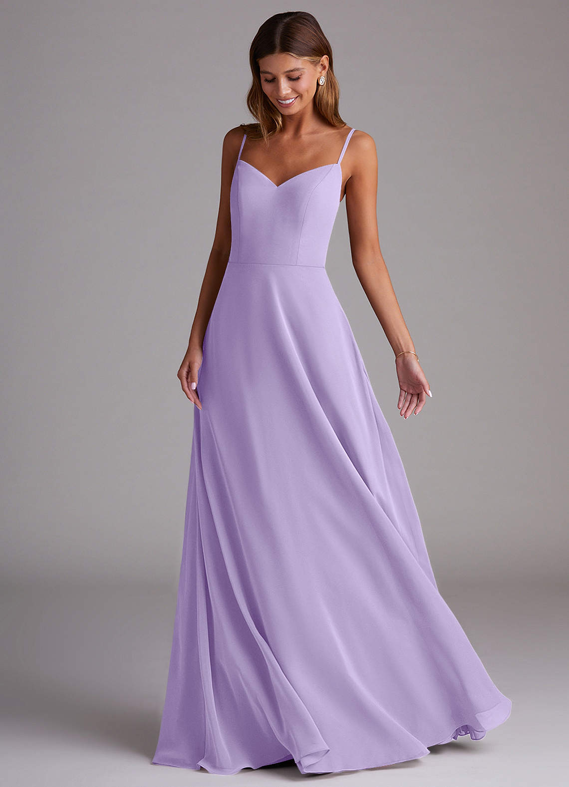 Azazie Marley Lilac Chiffon Bridesmaid Dresses | Azazie