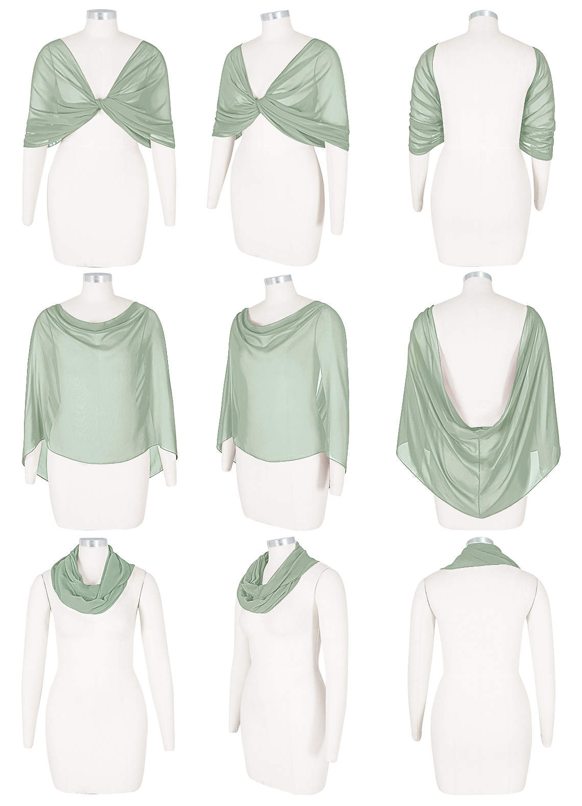 front Azazie Matching Color Sarah Chiffon Wrap