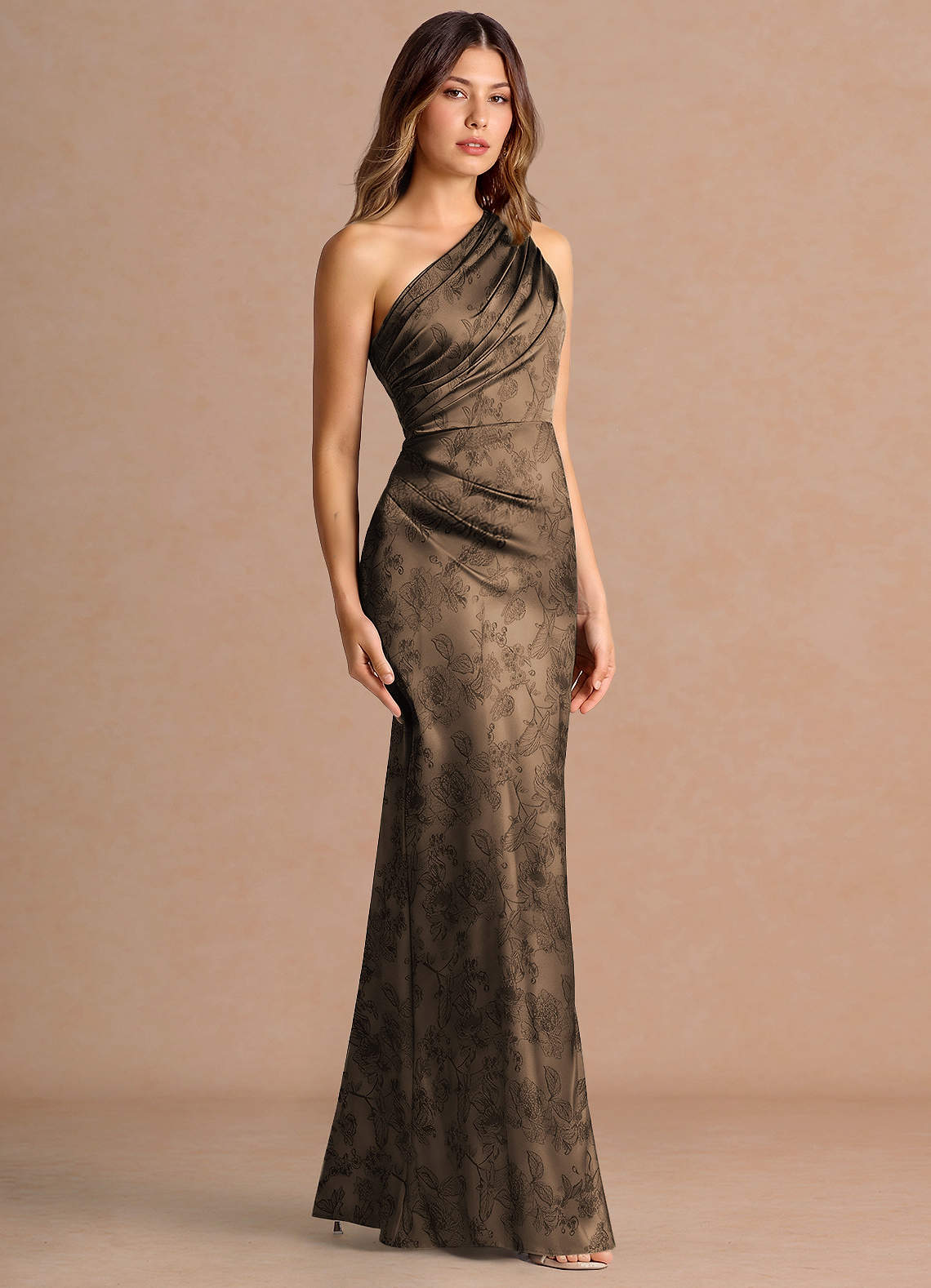 Akilah Coffee Brown Maxi Dress