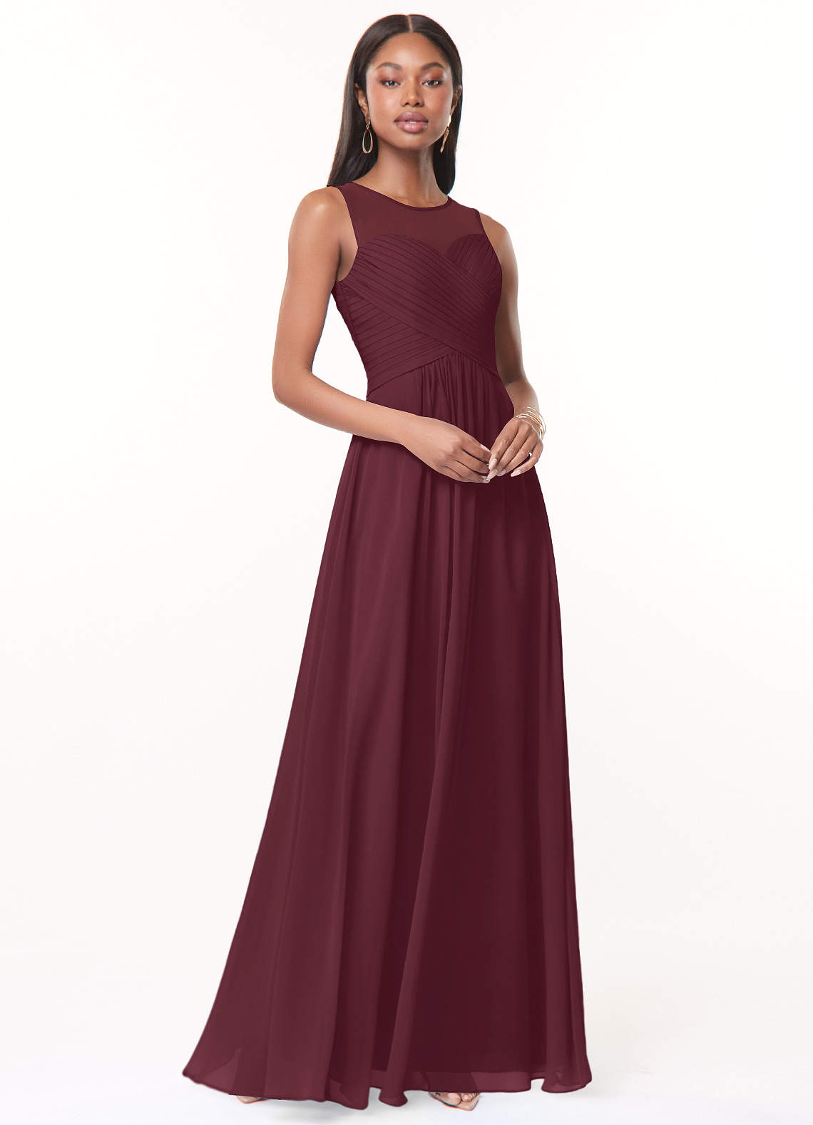 Azazie cabernet 2024 bridesmaid dress