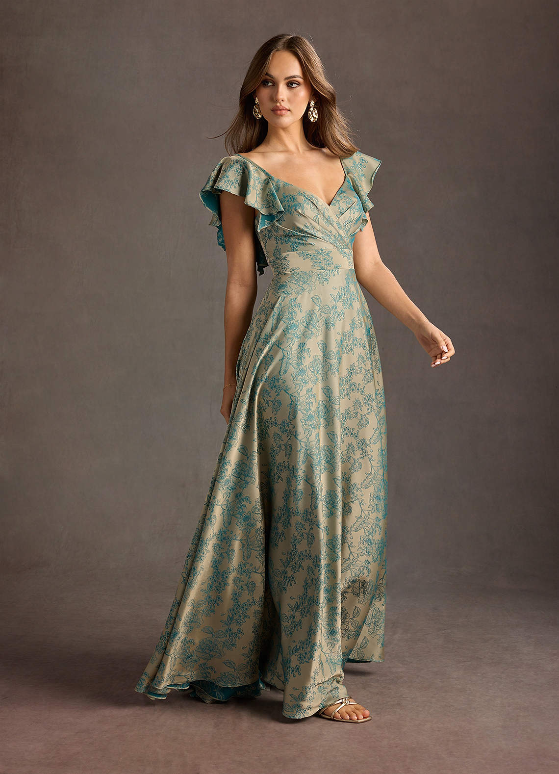 chinese dress ladies Leilani Blue Maxi Dress
