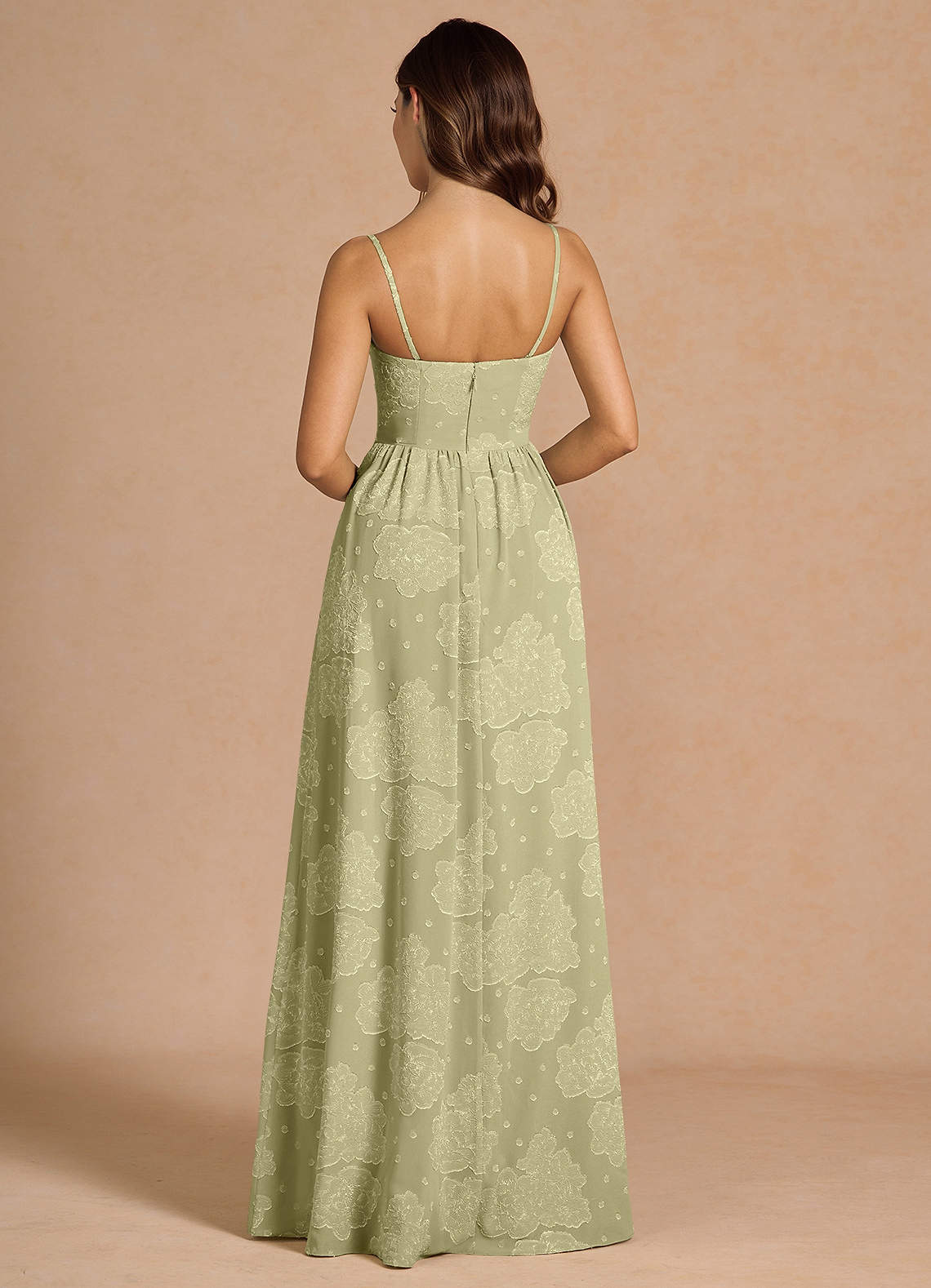 【新品タグ付/maisoncelon】lace flare long dress Long Sleeve Fit-and-Flare and Overskirt | Kleinfeld Bridal