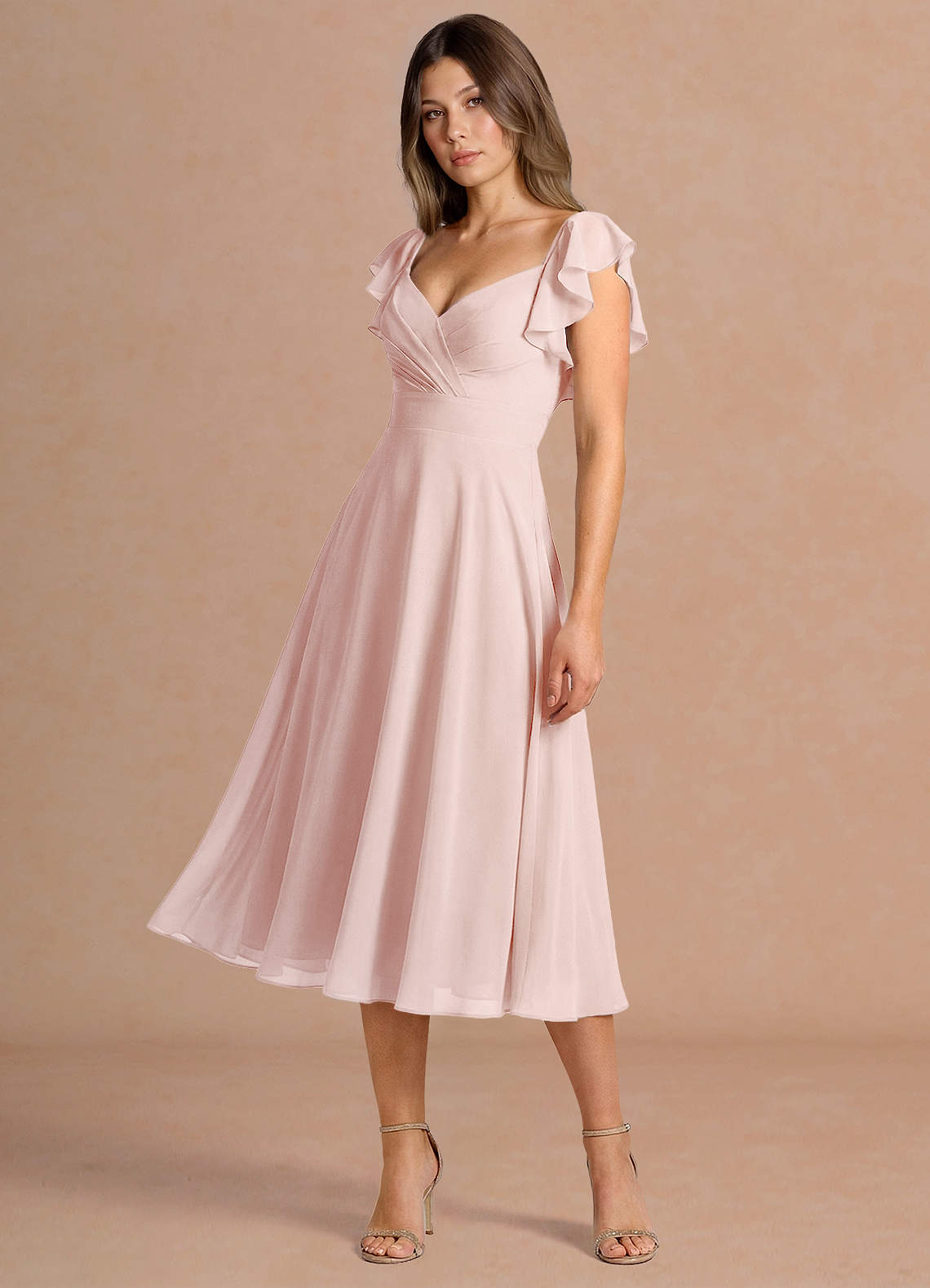 powder pink midi dress Leilani Powder Pink Midi Dress