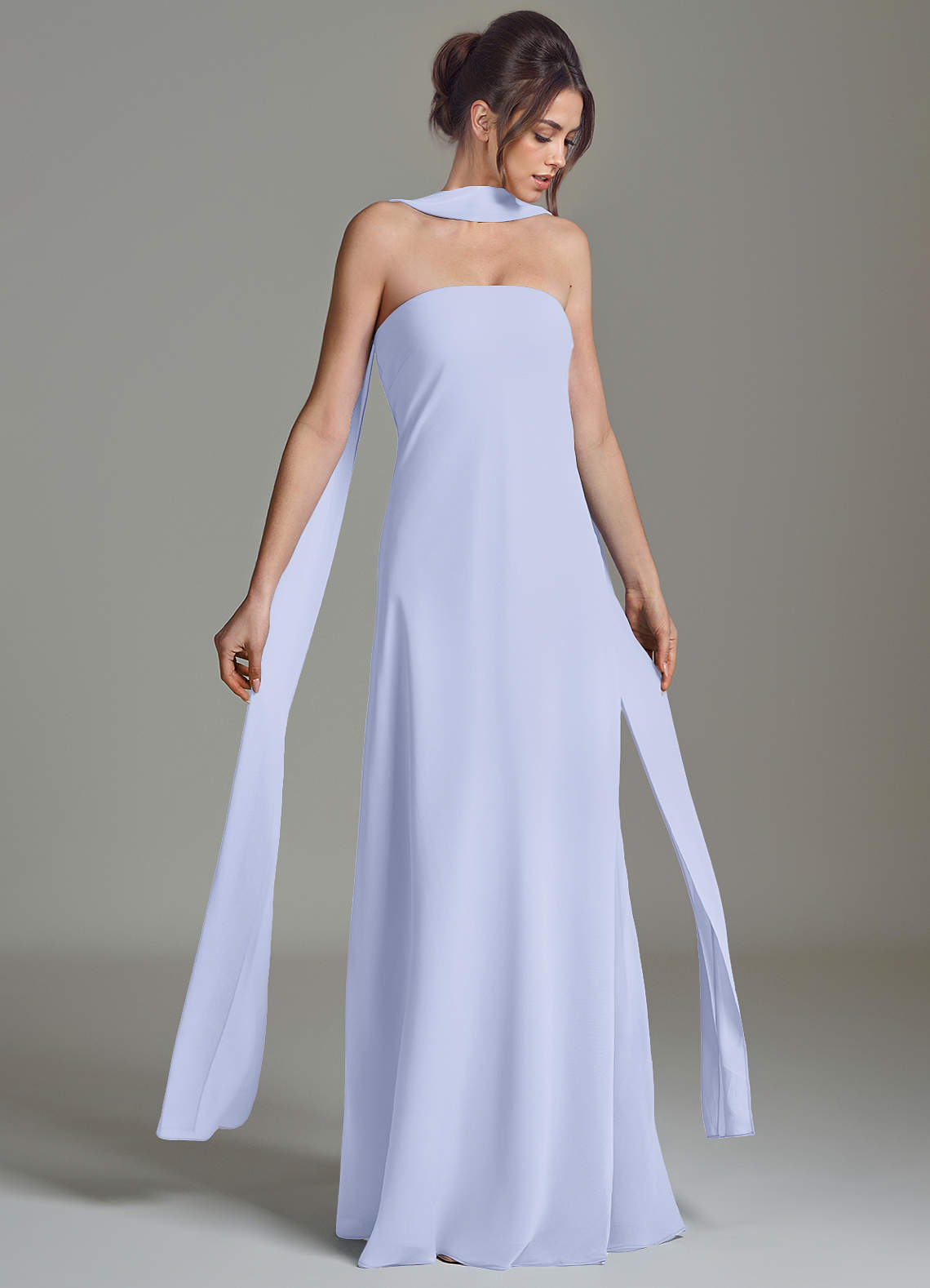 lavender strapless bridesmaid dresses Azazie Ilana Color:Sage Green