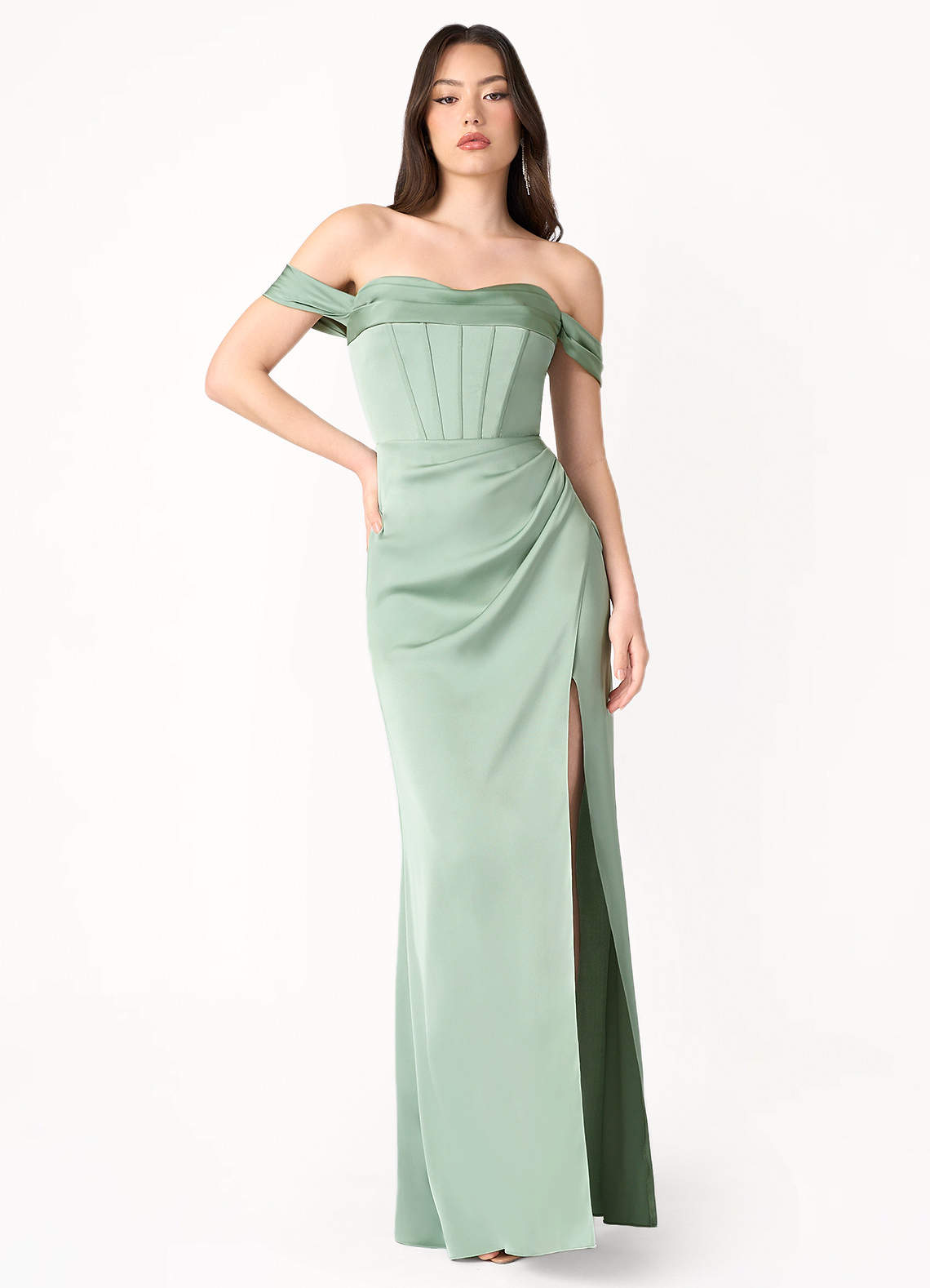 Bold Contrast Off-Shoulder Party Dres Bold Contrast Off-Shoulder Party Dres