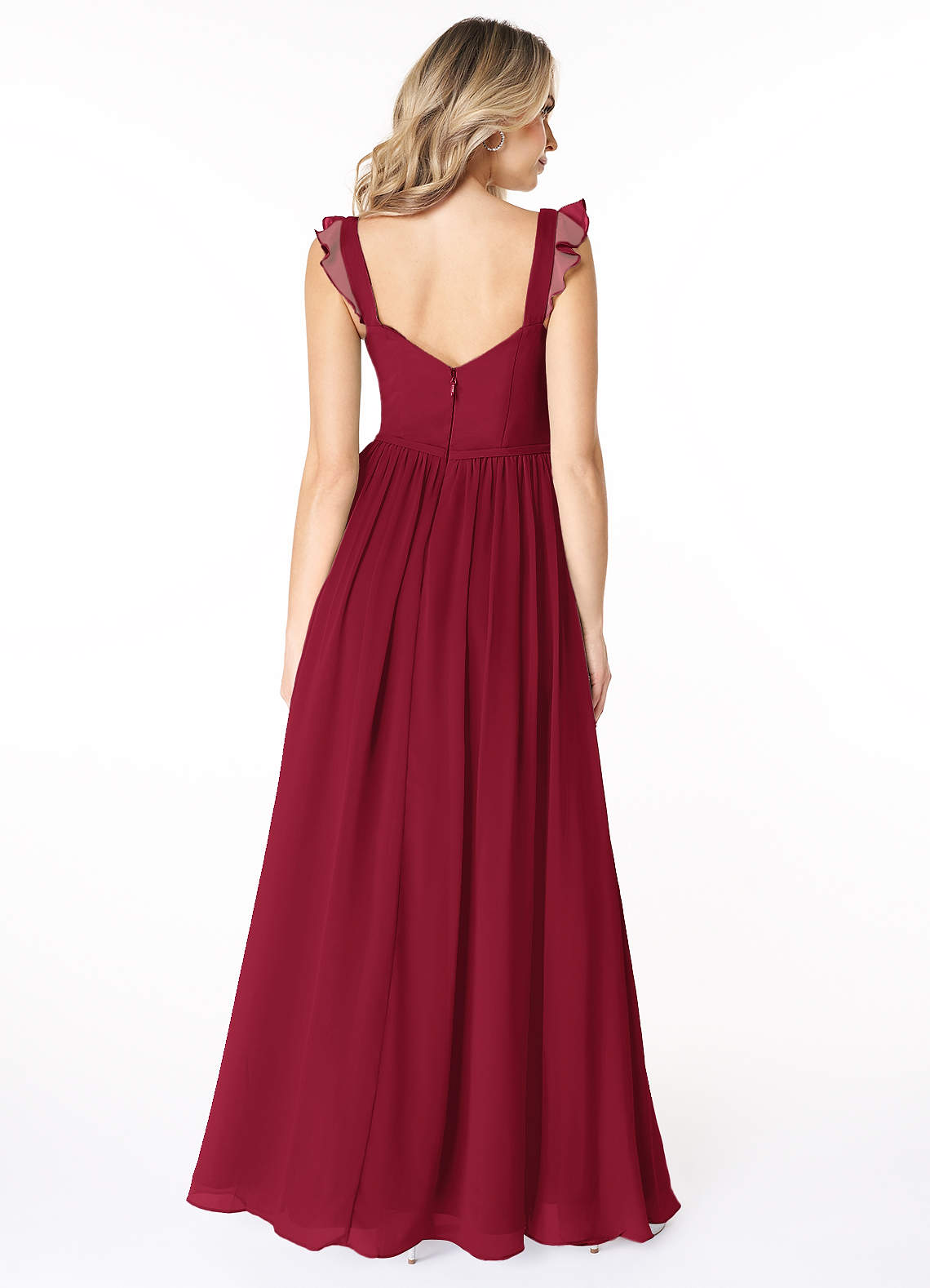 Burgundy Azazie Stassie Bridesmaid Dresses | Azazie