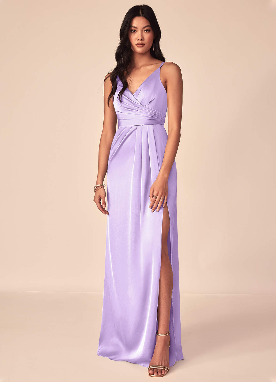 aqua purple dress Azazie Aqua