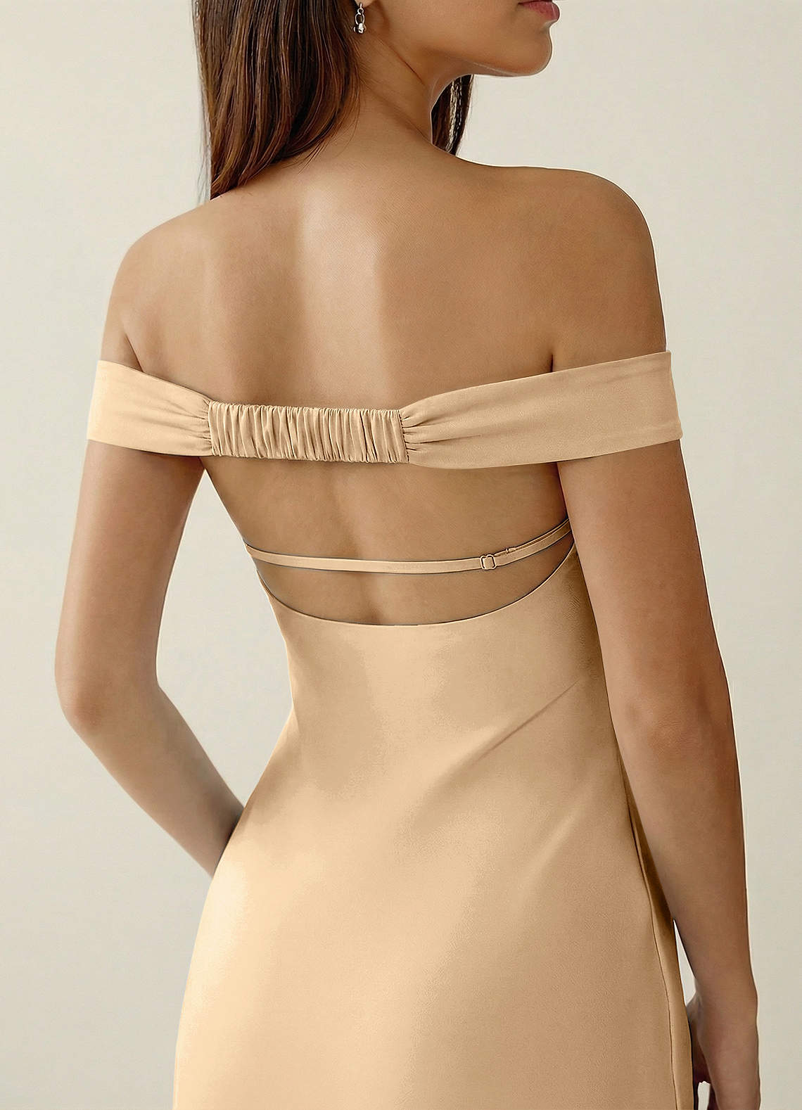 reformation champagne dress Reformation Luda Dress 0 in Natural