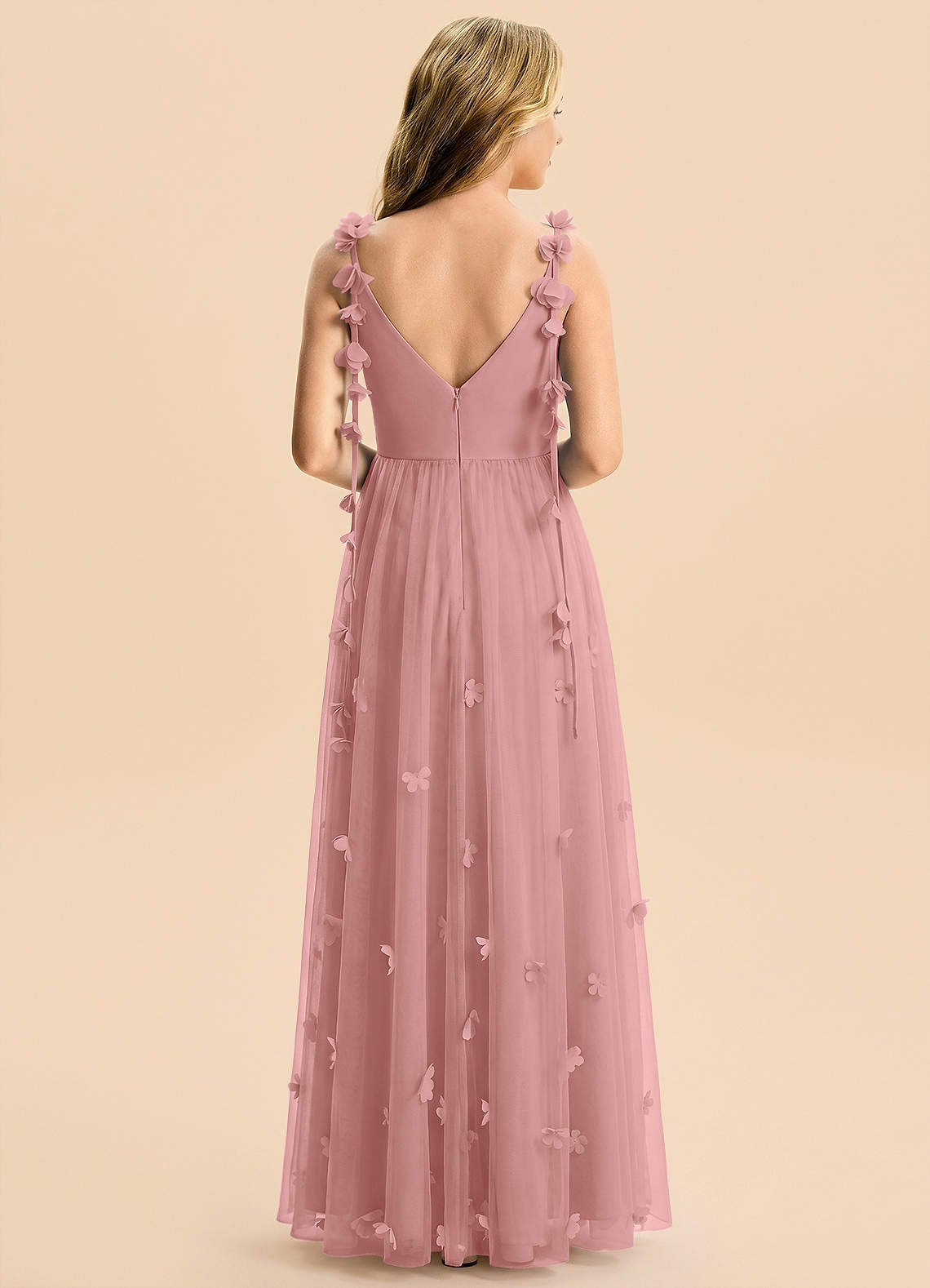 front Azazie Stevie Junior Formal Dress
