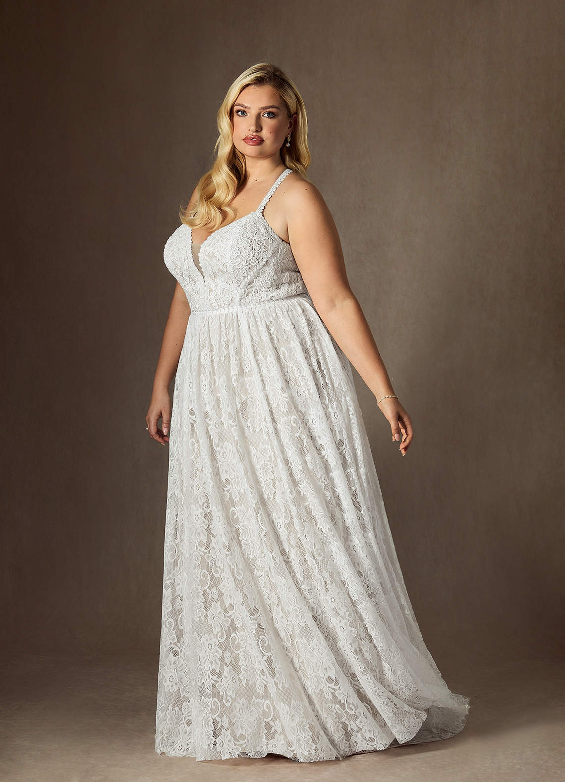 chinese dress ladies Kiyonna Plus Size Amour Lace Wedding Gown main image 1