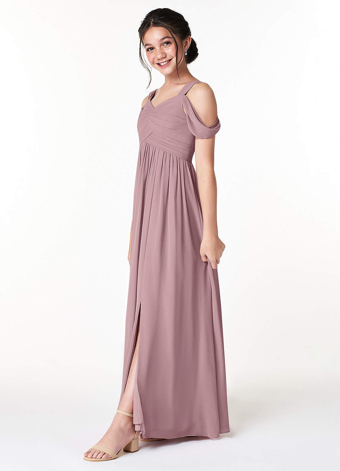 Azazie dusty rose outlet dress