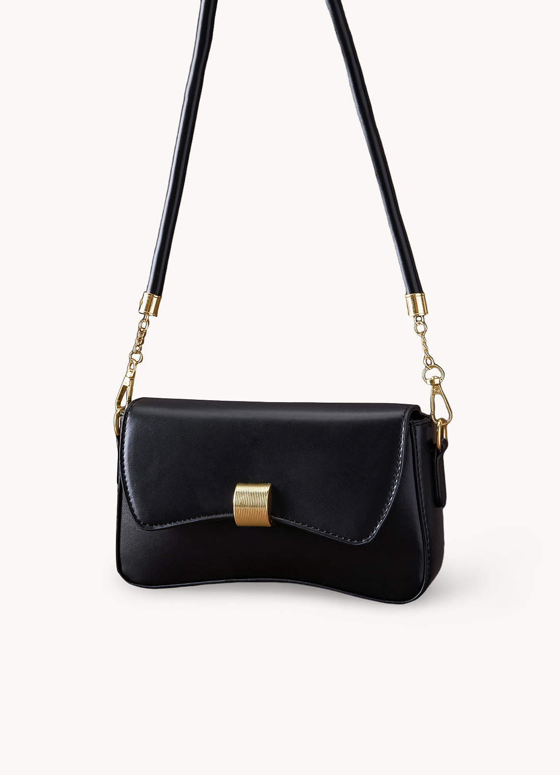 front Chic Solid Color Underarm Bag