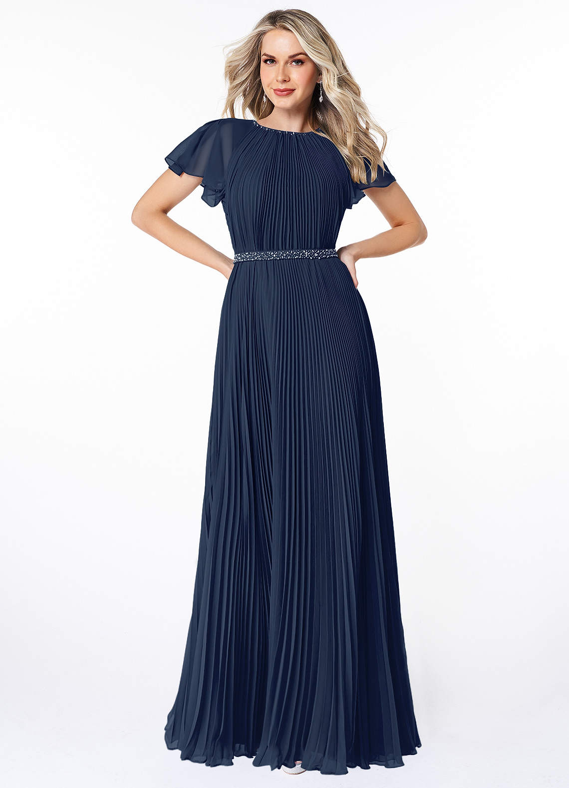 LIKELY Kara Gown - Navy hotsell