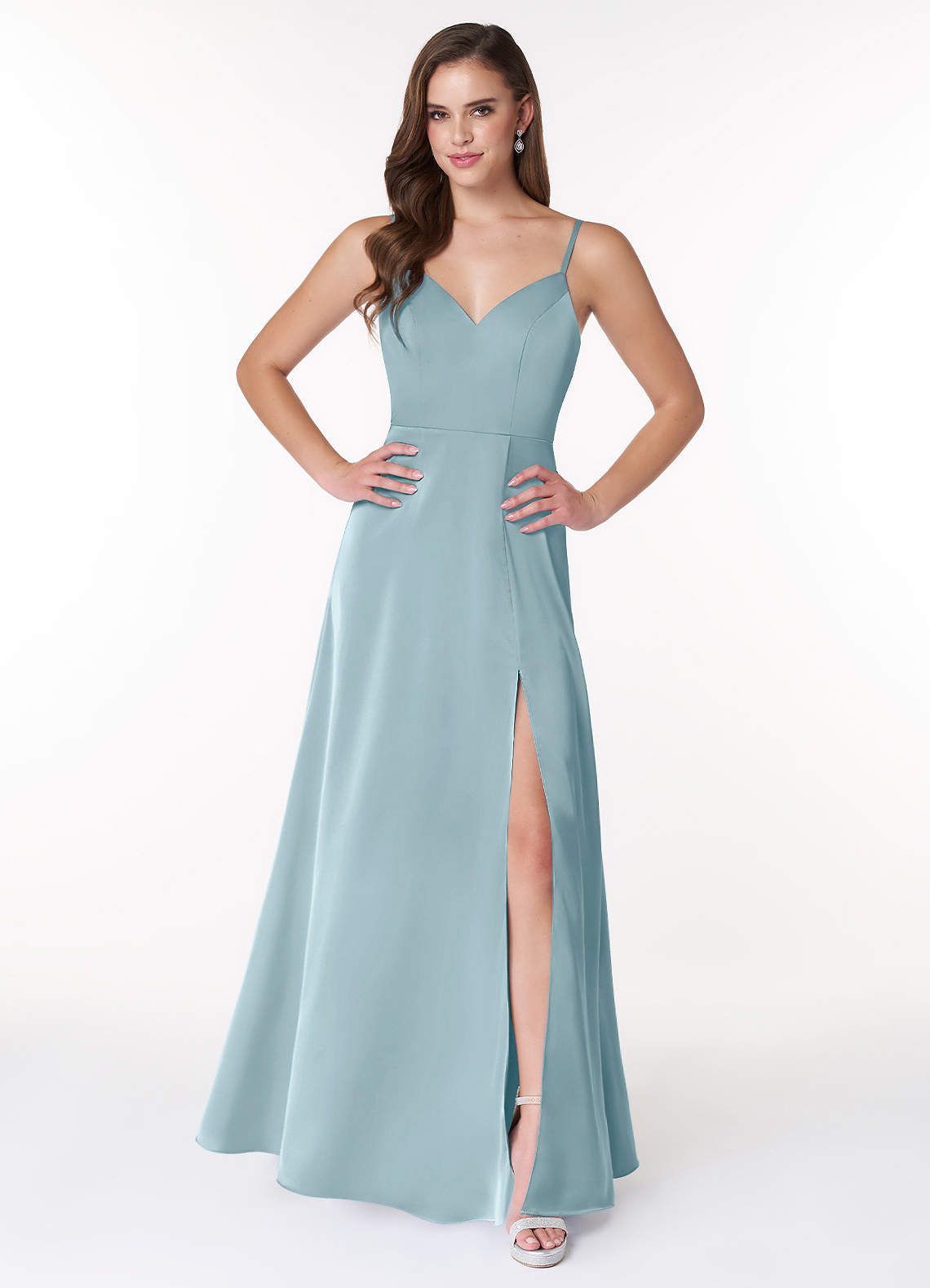 Azazie Alexandria Stretch Satin Dress