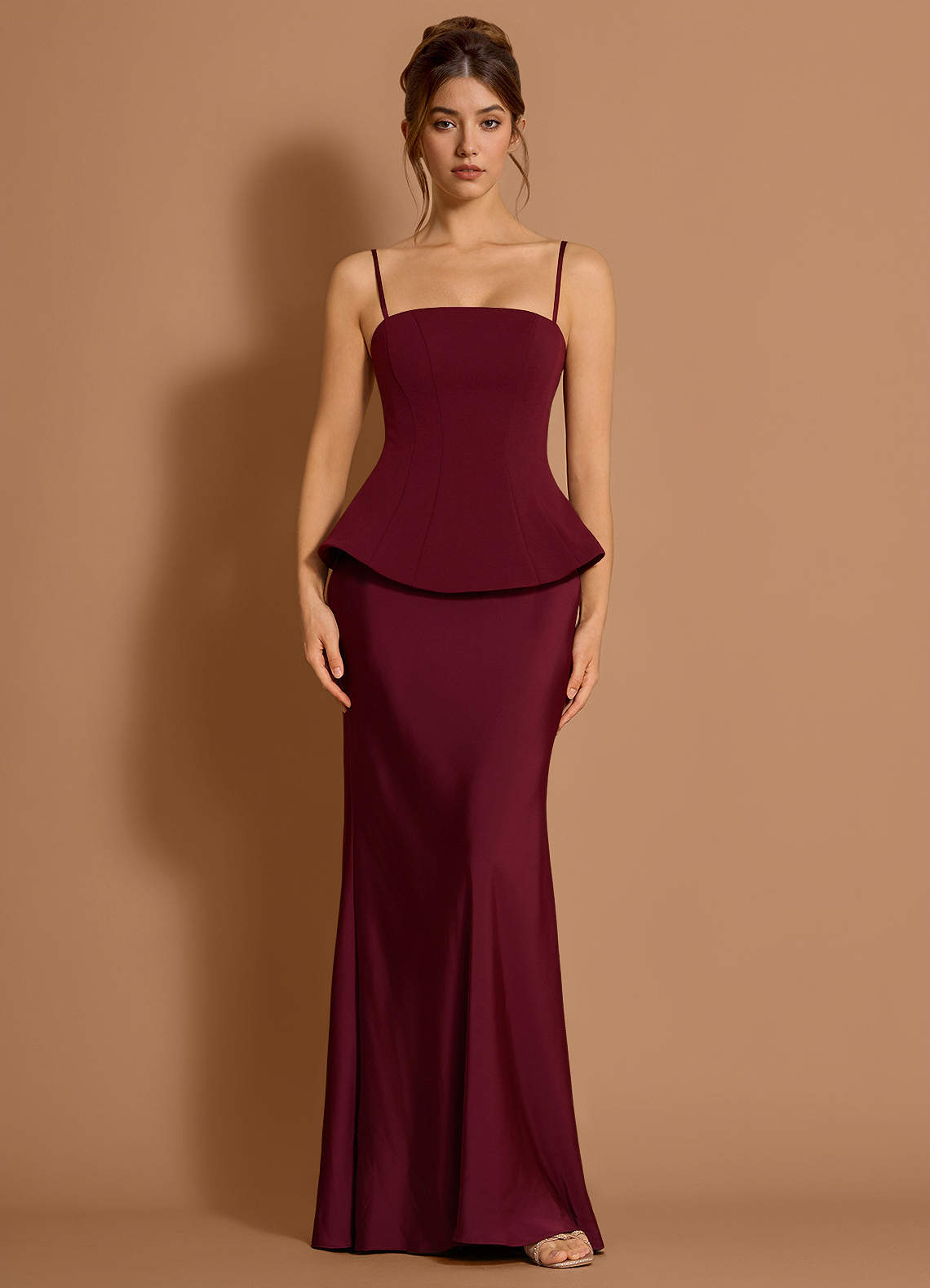Zeraya Wine Maxi Dress image1