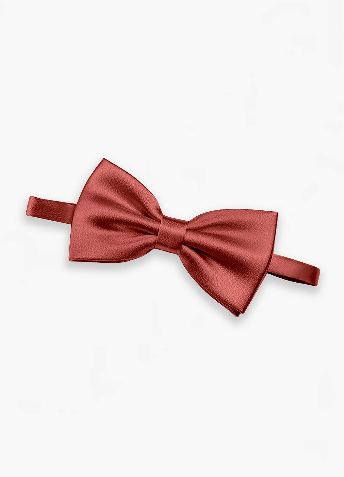 front Adjustable Metallic Satin Pre-Tied Bow Tie