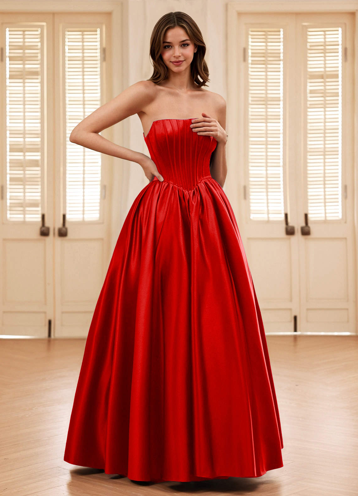 open lace back dress AC 7040