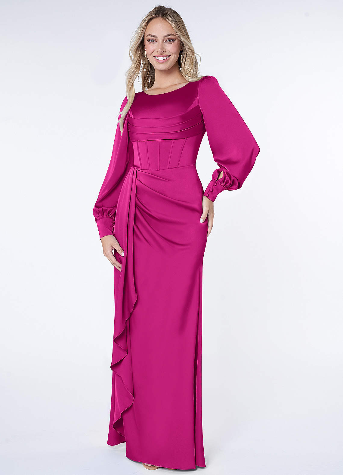 Azazie Raye Fuchsia Bridesmaid Dresses Azazie