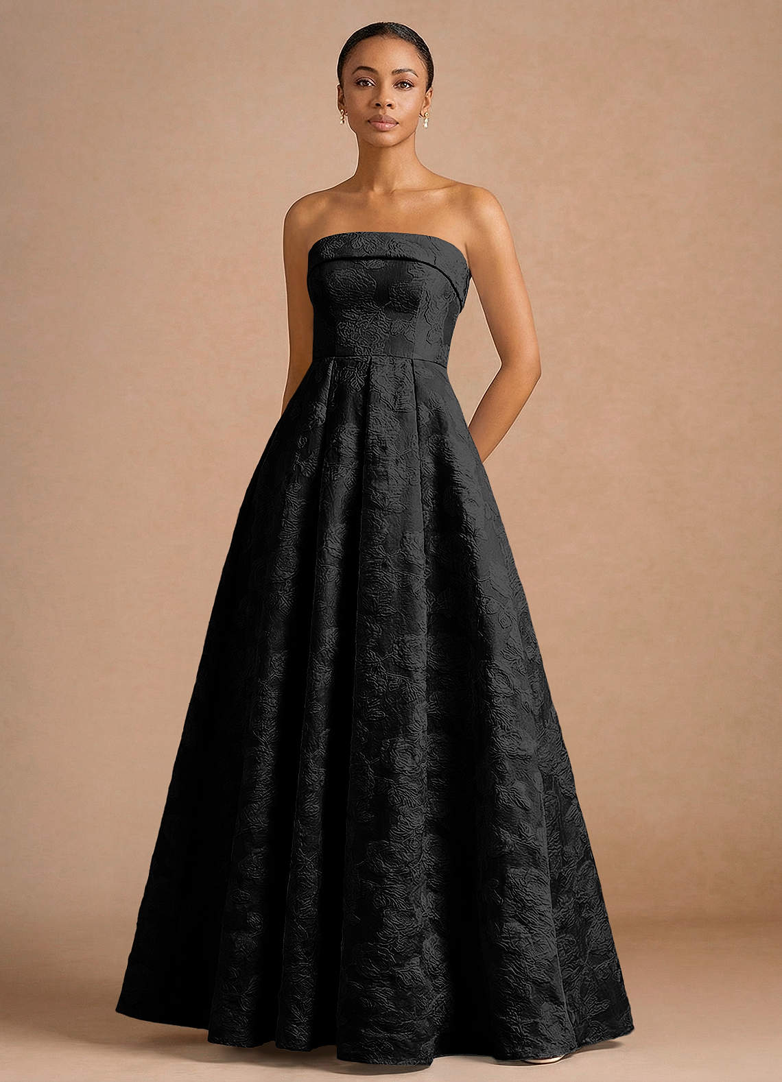 Clementine Black Maxi Dress | Azazie CA