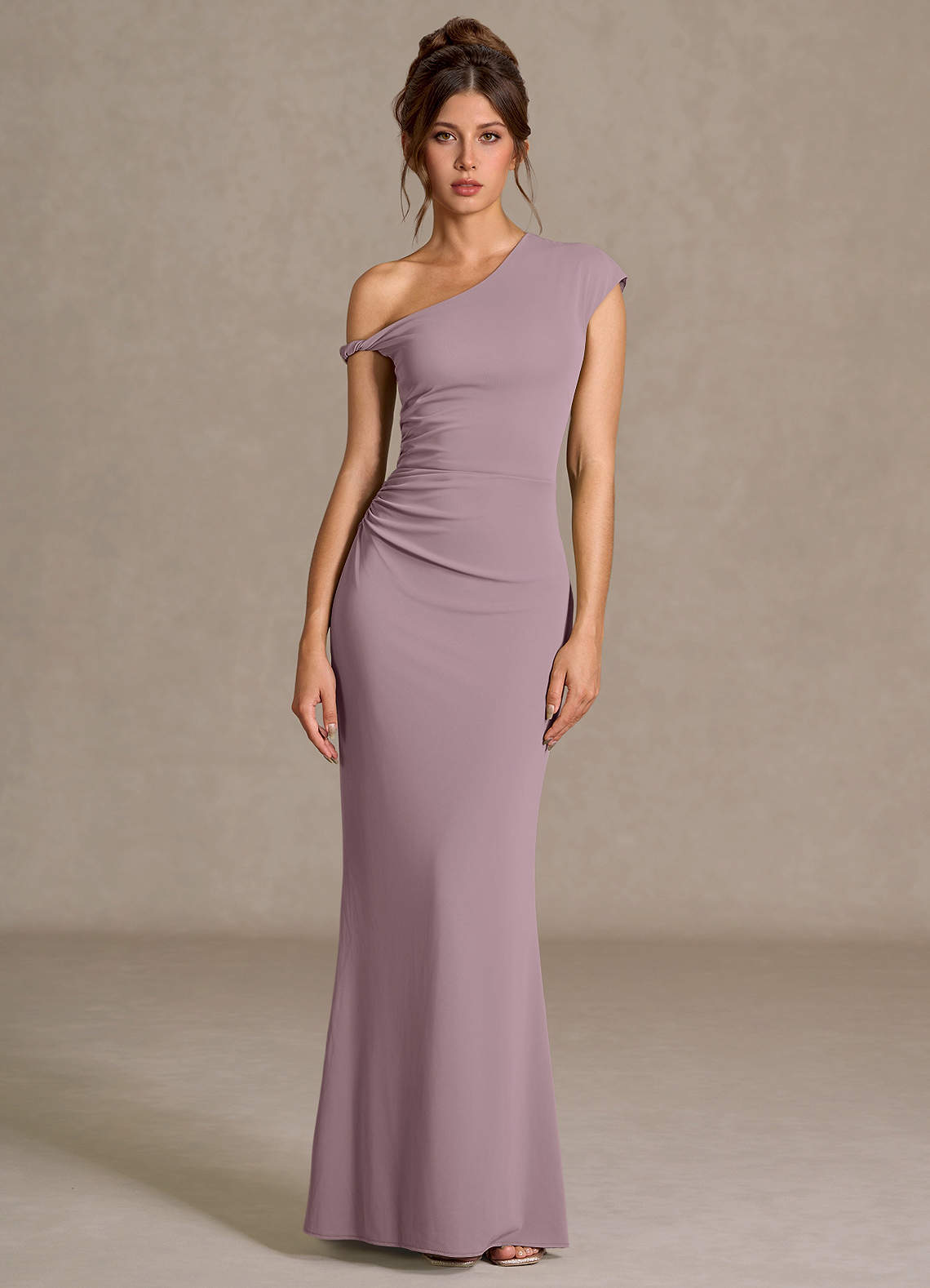 pastel violet dress Zapaka Women Light Purple Prom Dress A Line Spaghetti Straps Floral Tulle Long Formal Dress, Lilac / S