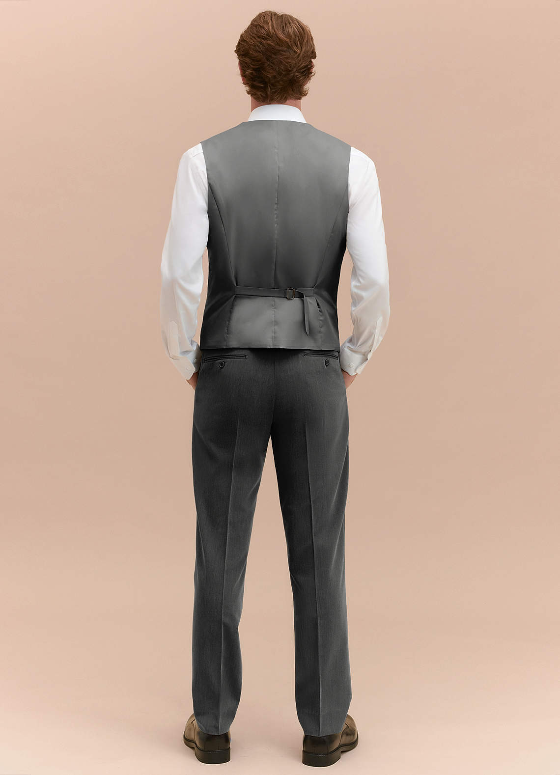 front William Charcoal Comfort Blend Suit Vest